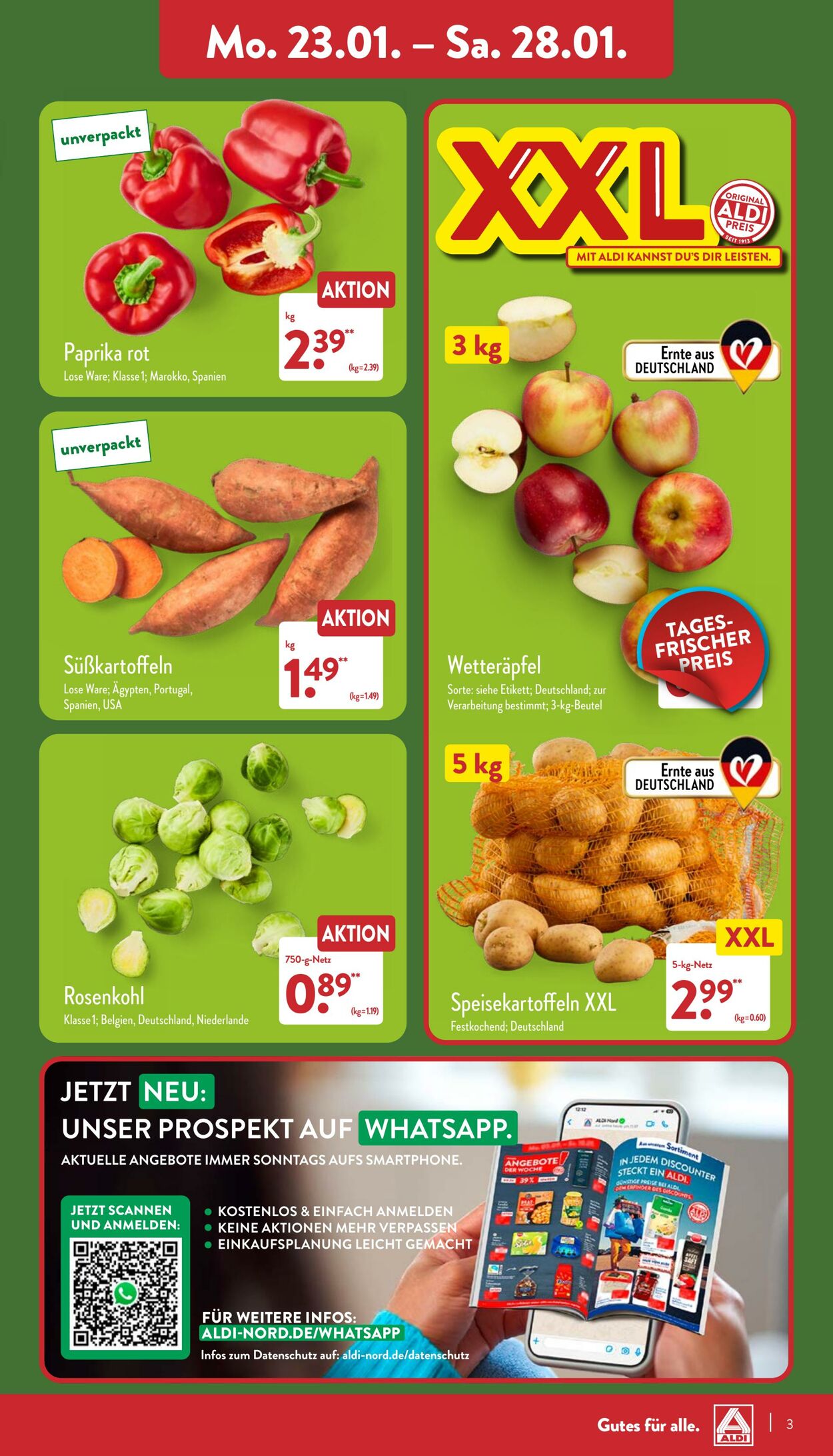 Prospekt Aldi-Nord 23.01.2023 - 28.01.2023