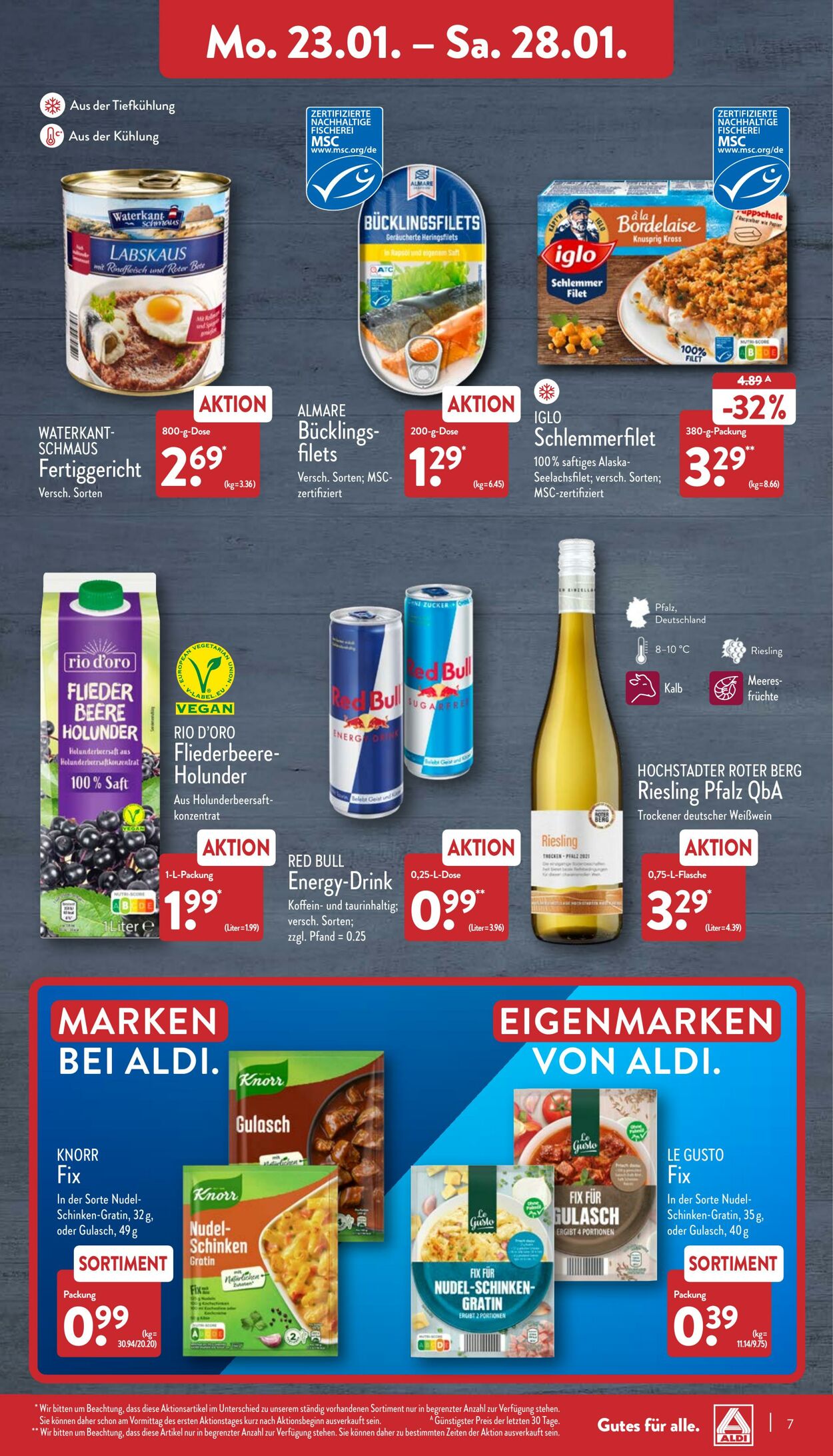 Prospekt Aldi-Nord 23.01.2023 - 28.01.2023