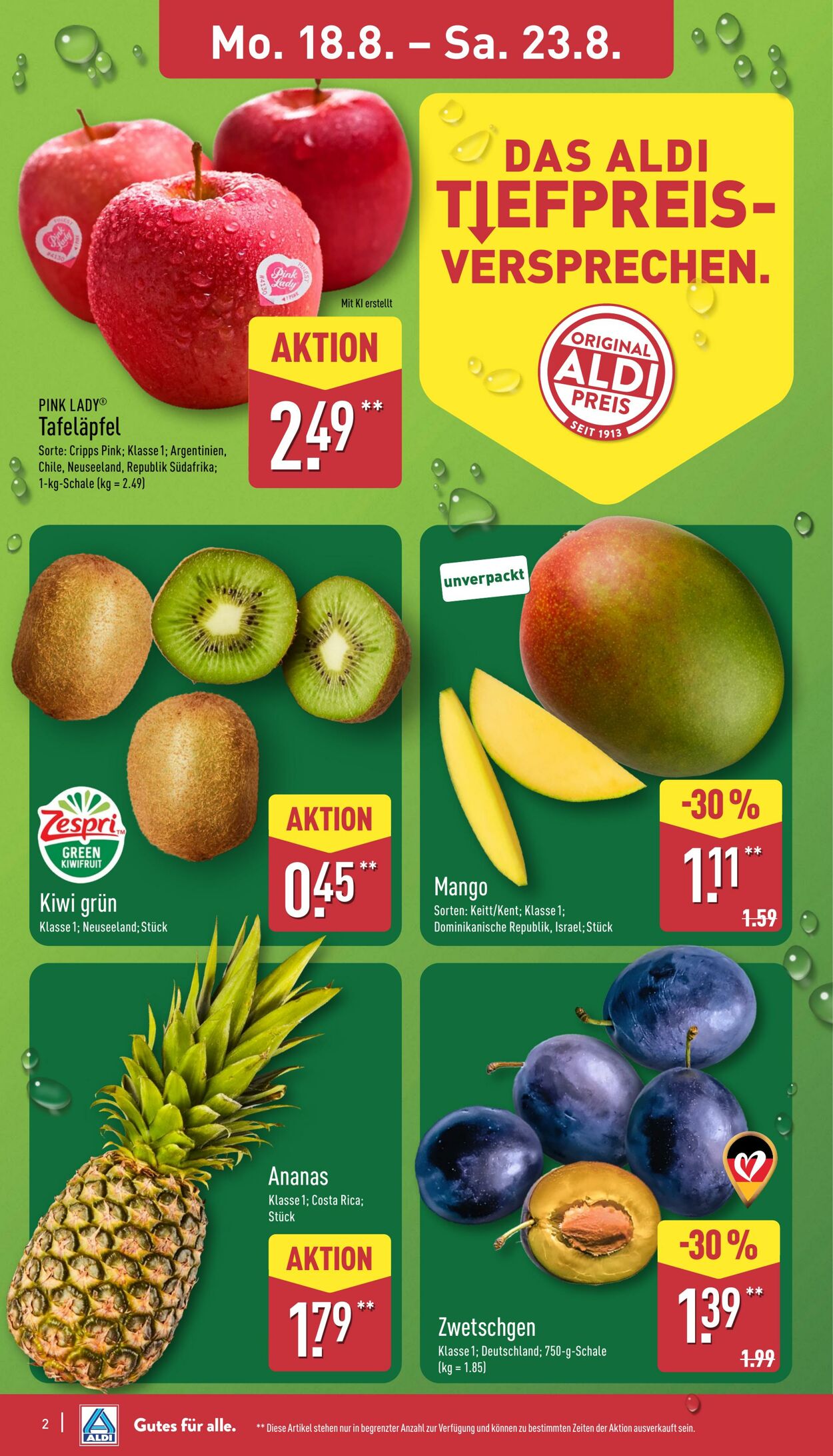 Prospekt Aldi-Nord 18.08.2025 - 23.08.2025