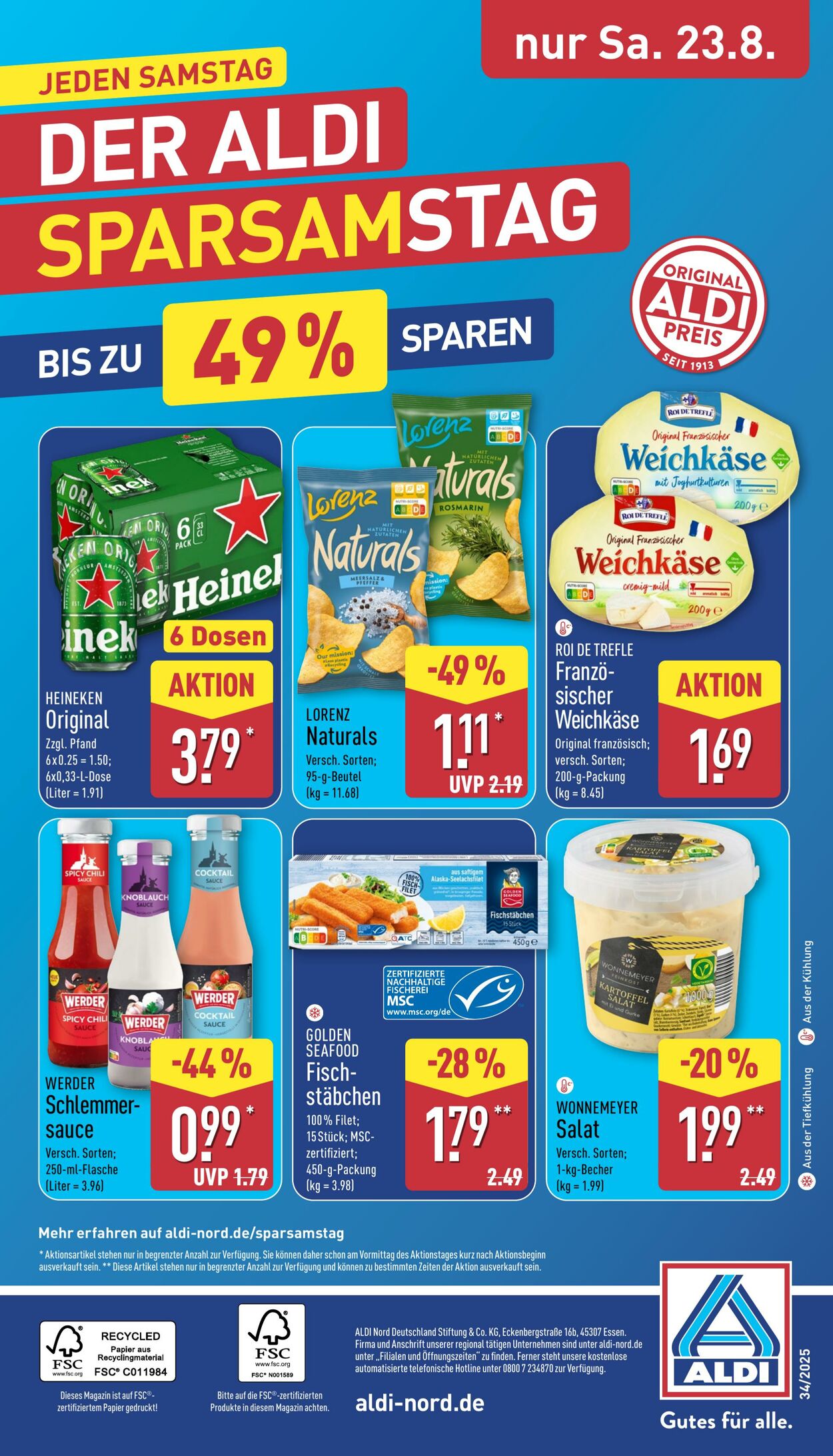 Prospekt Aldi-Nord 18.08.2025 - 23.08.2025