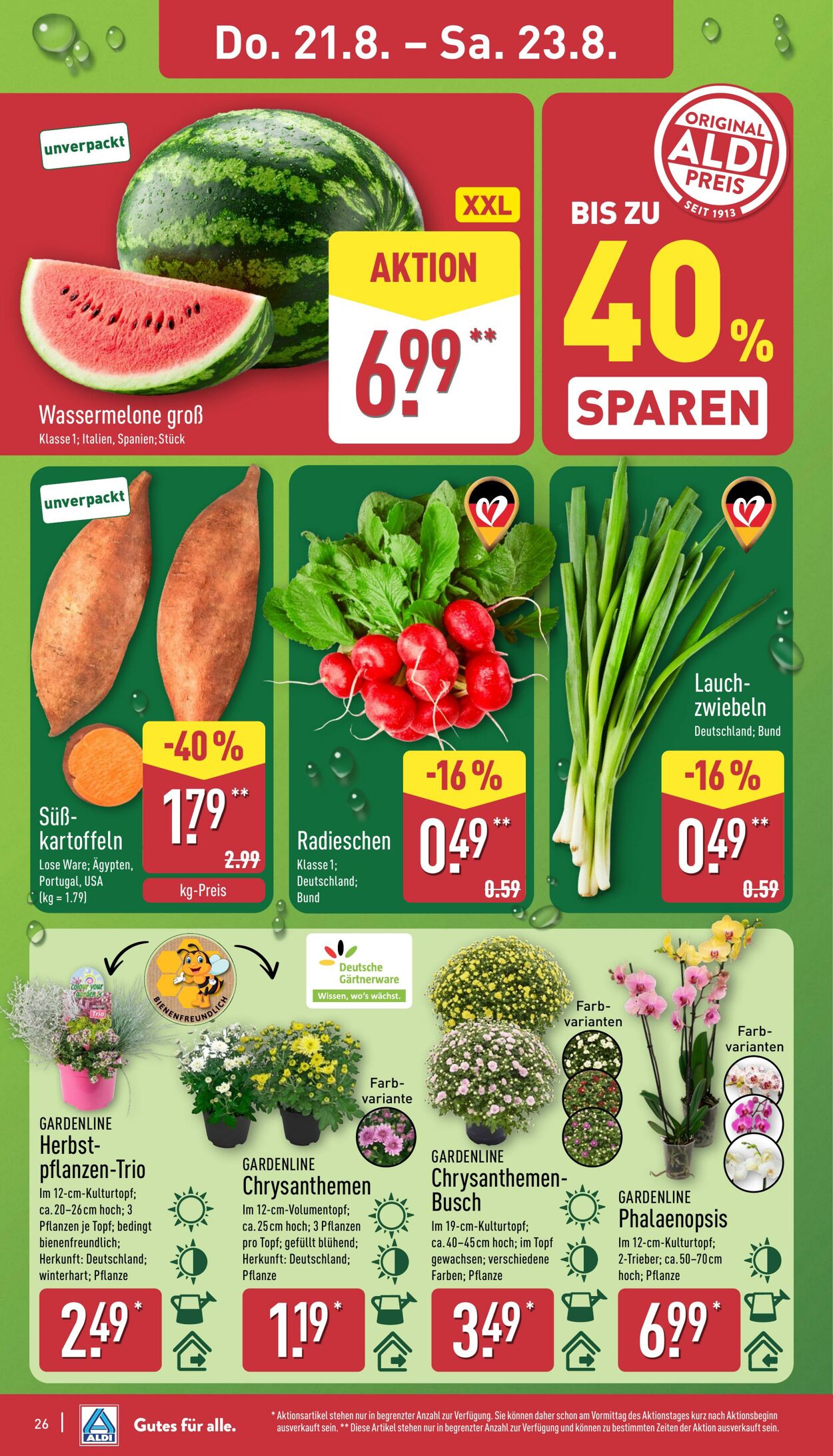Prospekt Aldi-Nord 18.08.2025 - 23.08.2025