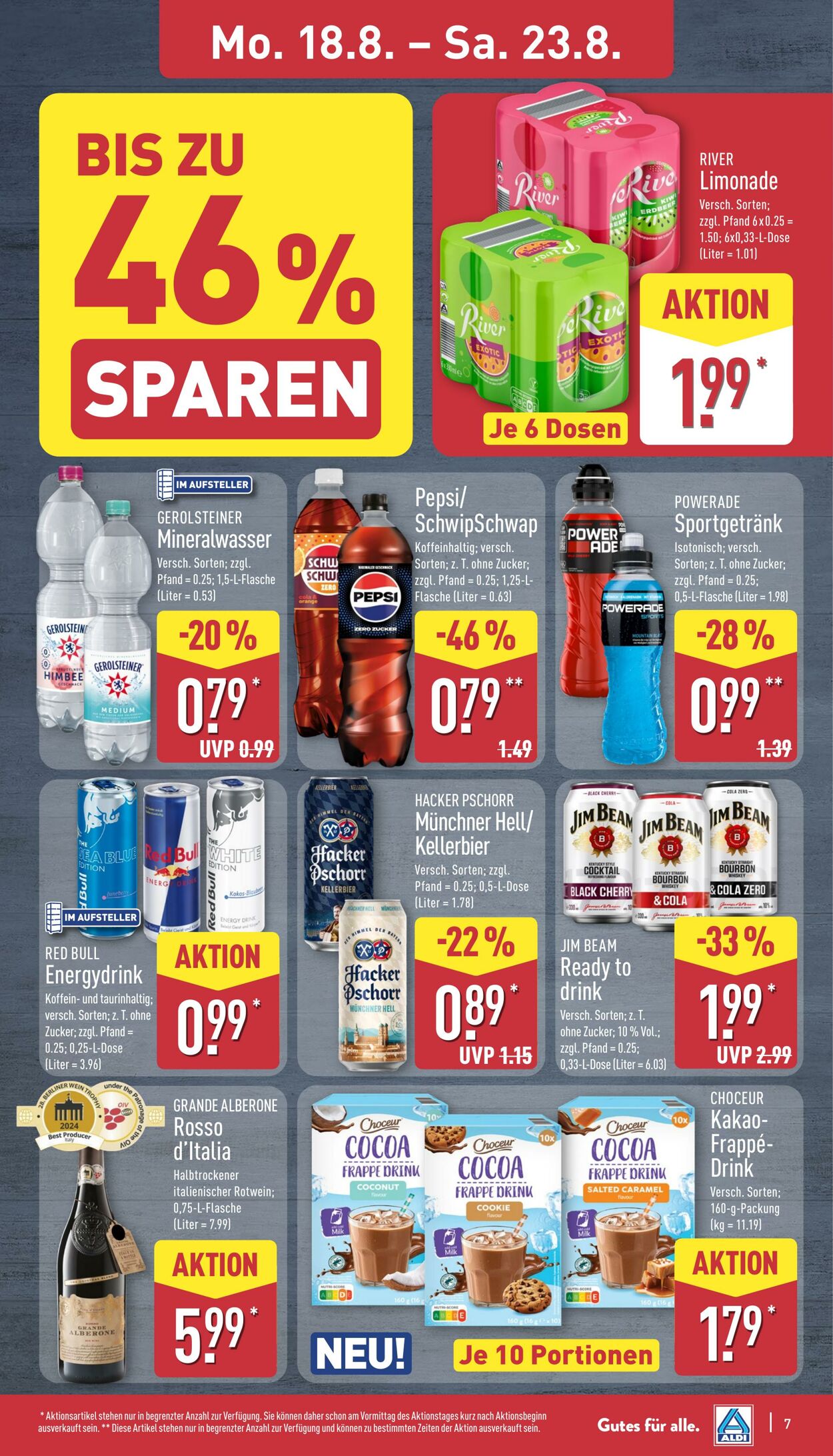 Prospekt Aldi-Nord 18.08.2025 - 23.08.2025