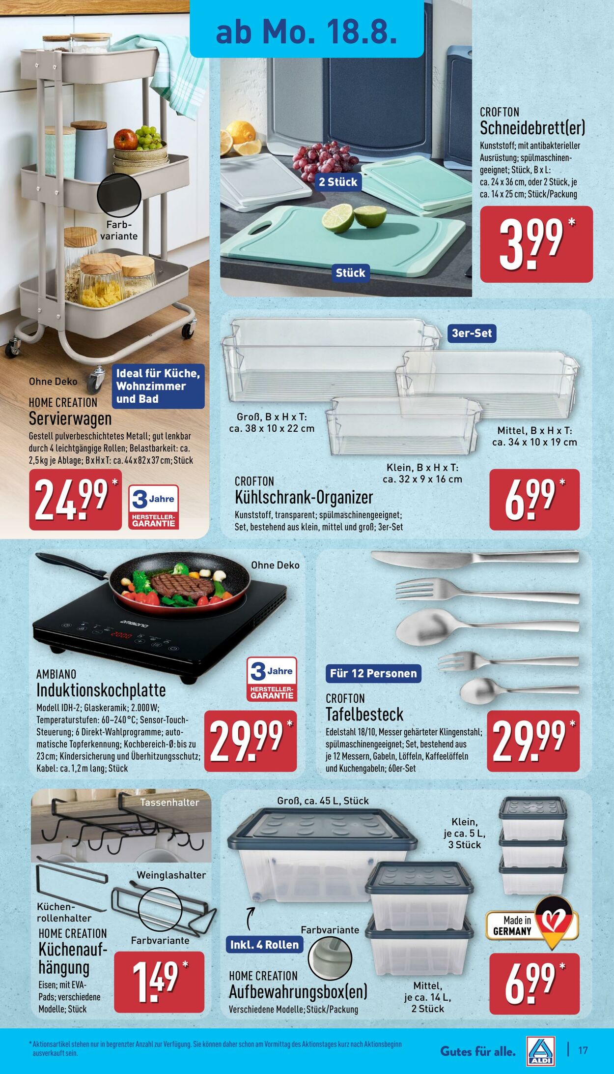 Prospekt Aldi-Nord 18.08.2025 - 23.08.2025