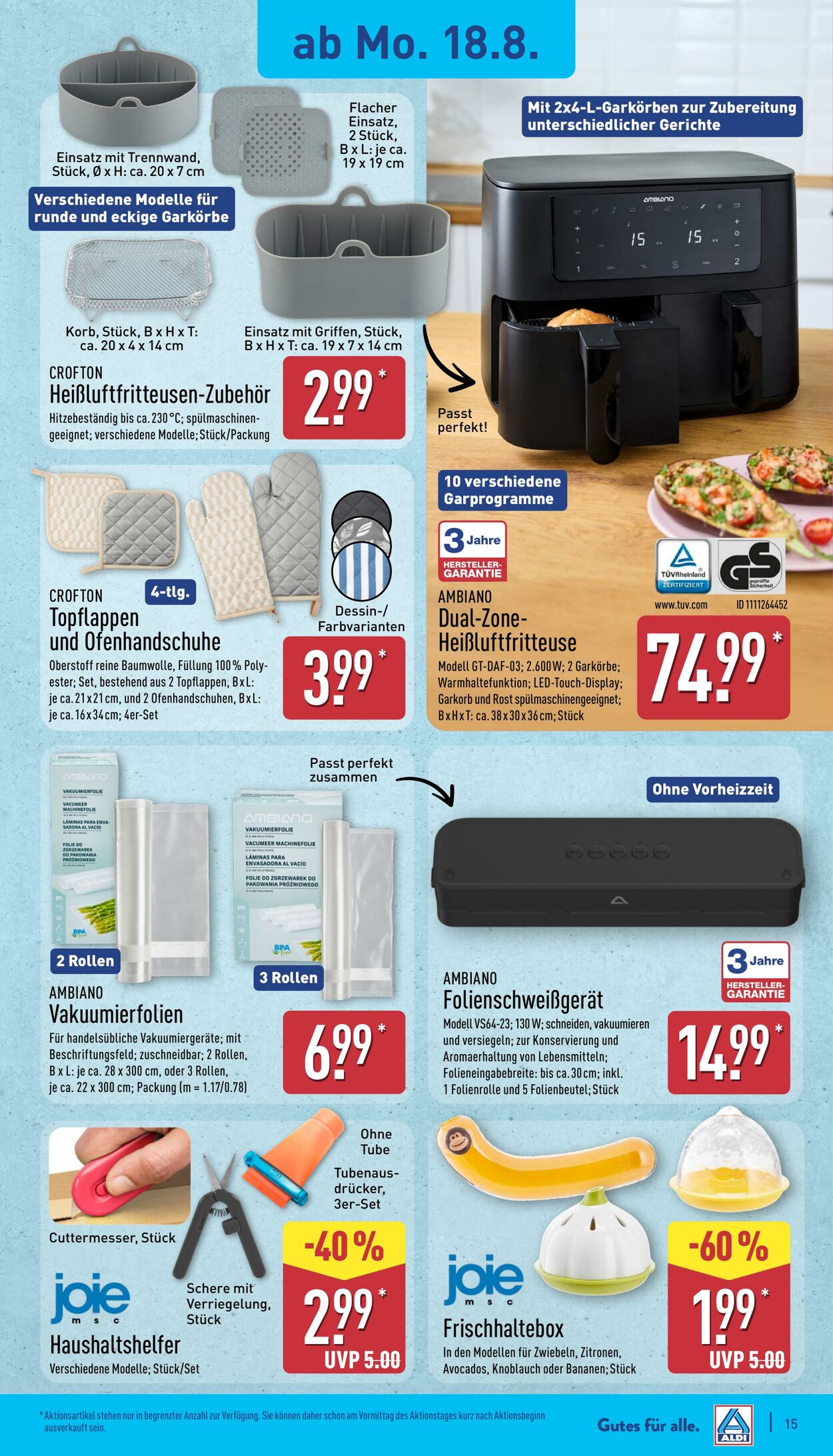 Prospekt Aldi-Nord 18.08.2025 - 23.08.2025