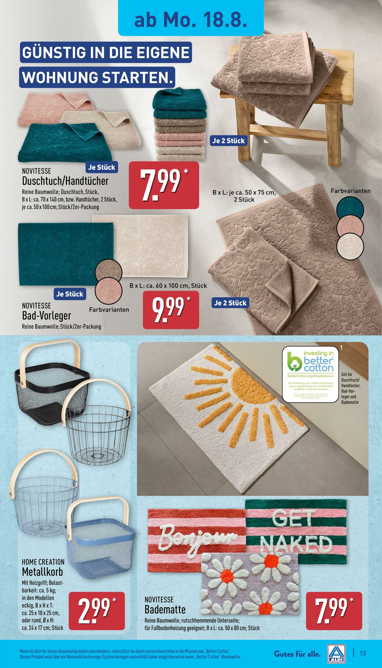 Prospekt Aldi-Nord 18.08.2025 - 23.08.2025