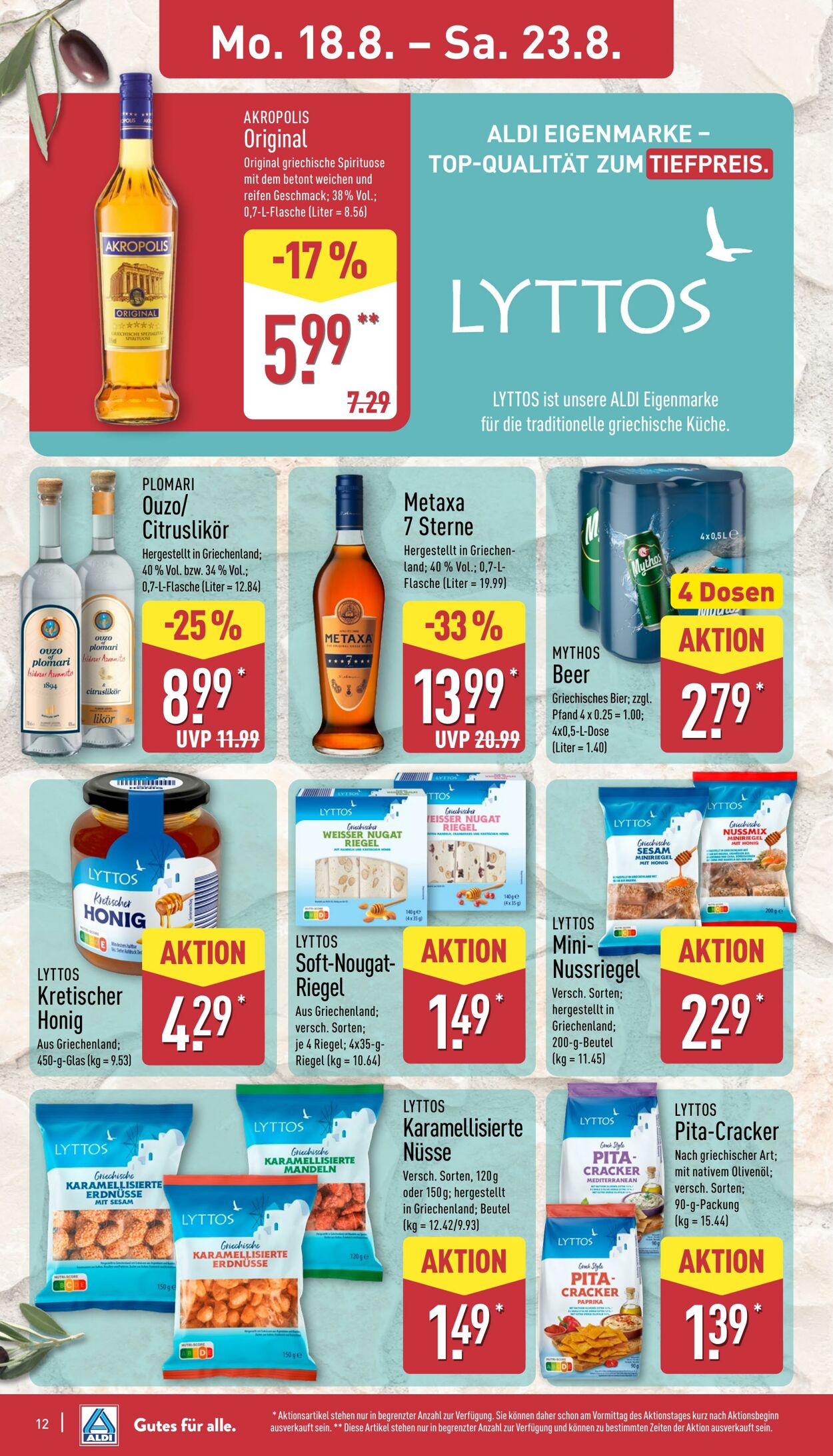 Prospekt Aldi-Nord 18.08.2025 - 23.08.2025