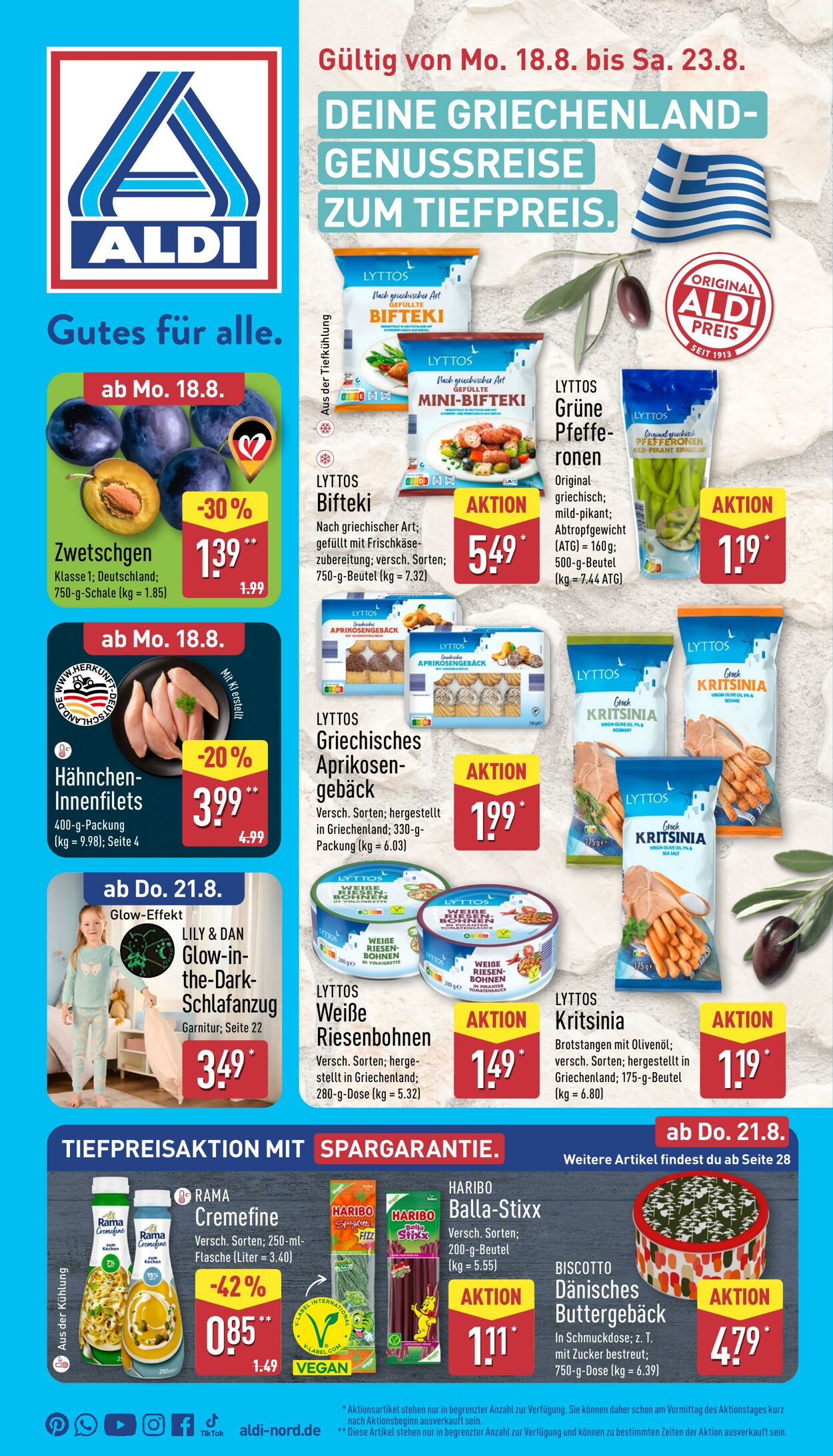 Prospekt Aldi-Nord 18.08.2025 - 23.08.2025