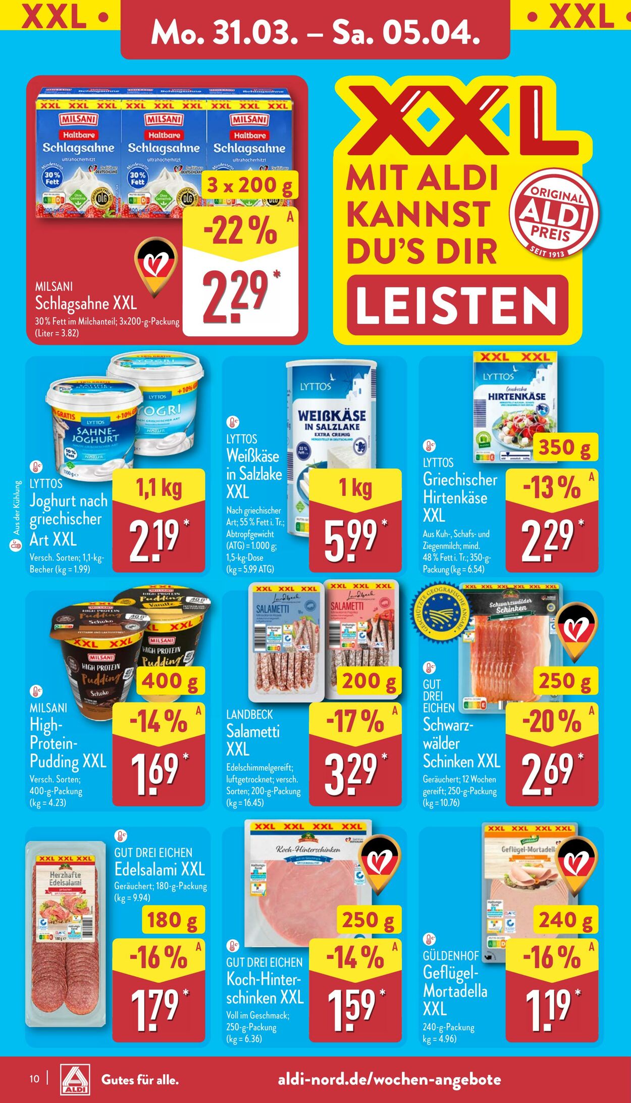 Prospekt Aldi-Nord 31.03.2025 - 05.04.2025