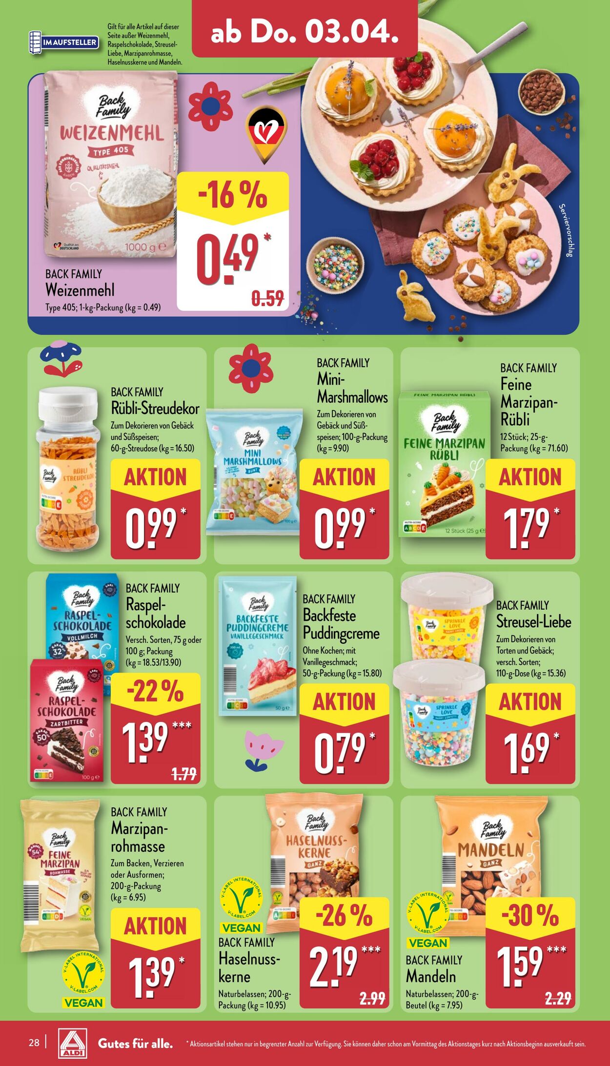Prospekt Aldi-Nord 31.03.2025 - 05.04.2025