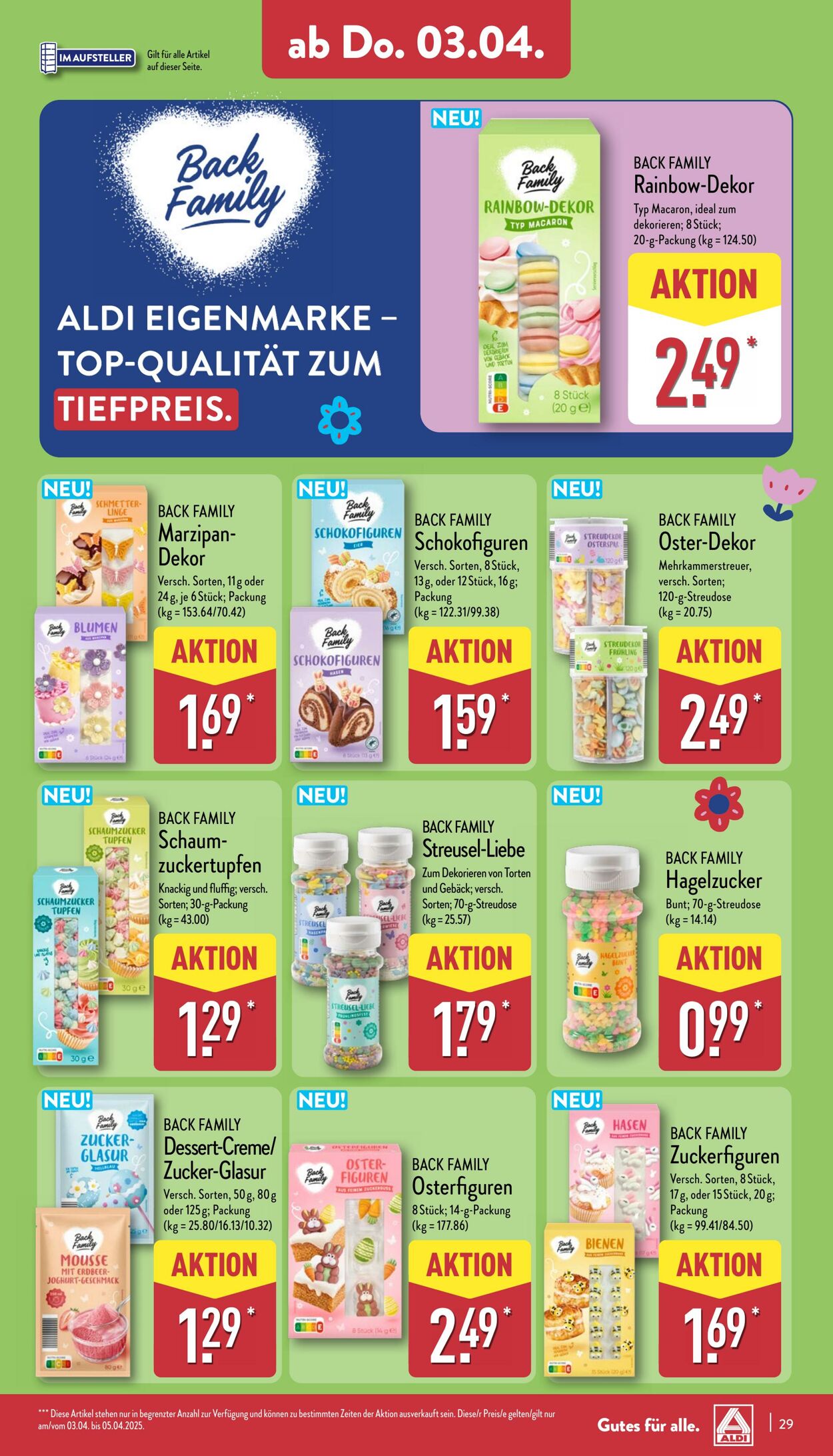 Prospekt Aldi-Nord 31.03.2025 - 05.04.2025