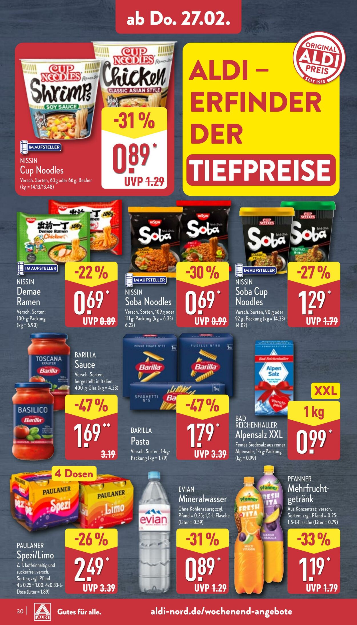 Prospekt Aldi-Nord 17.02.2025 - 22.02.2025