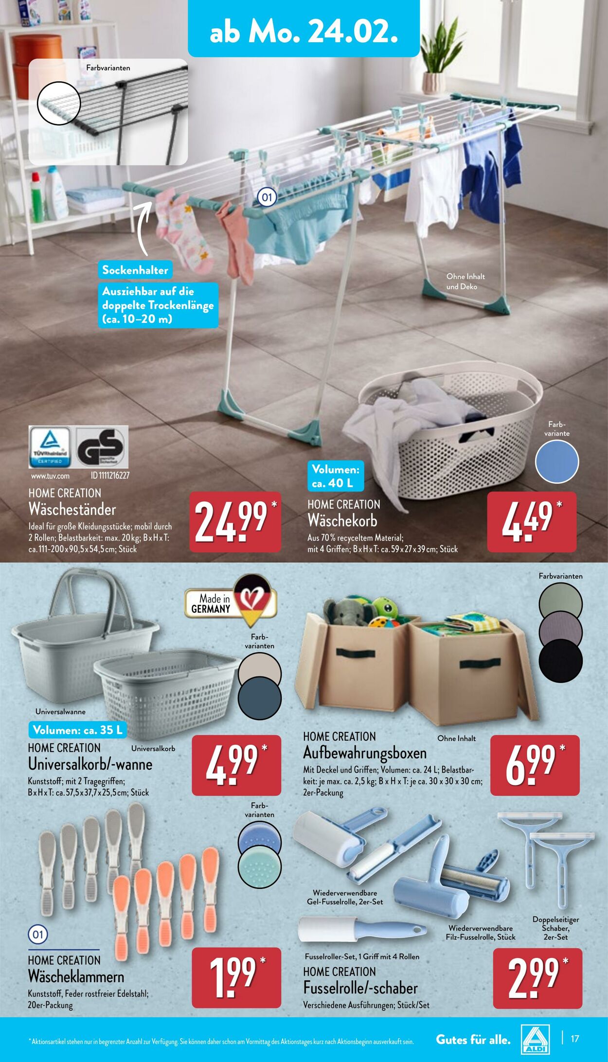 Prospekt Aldi-Nord 17.02.2025 - 22.02.2025