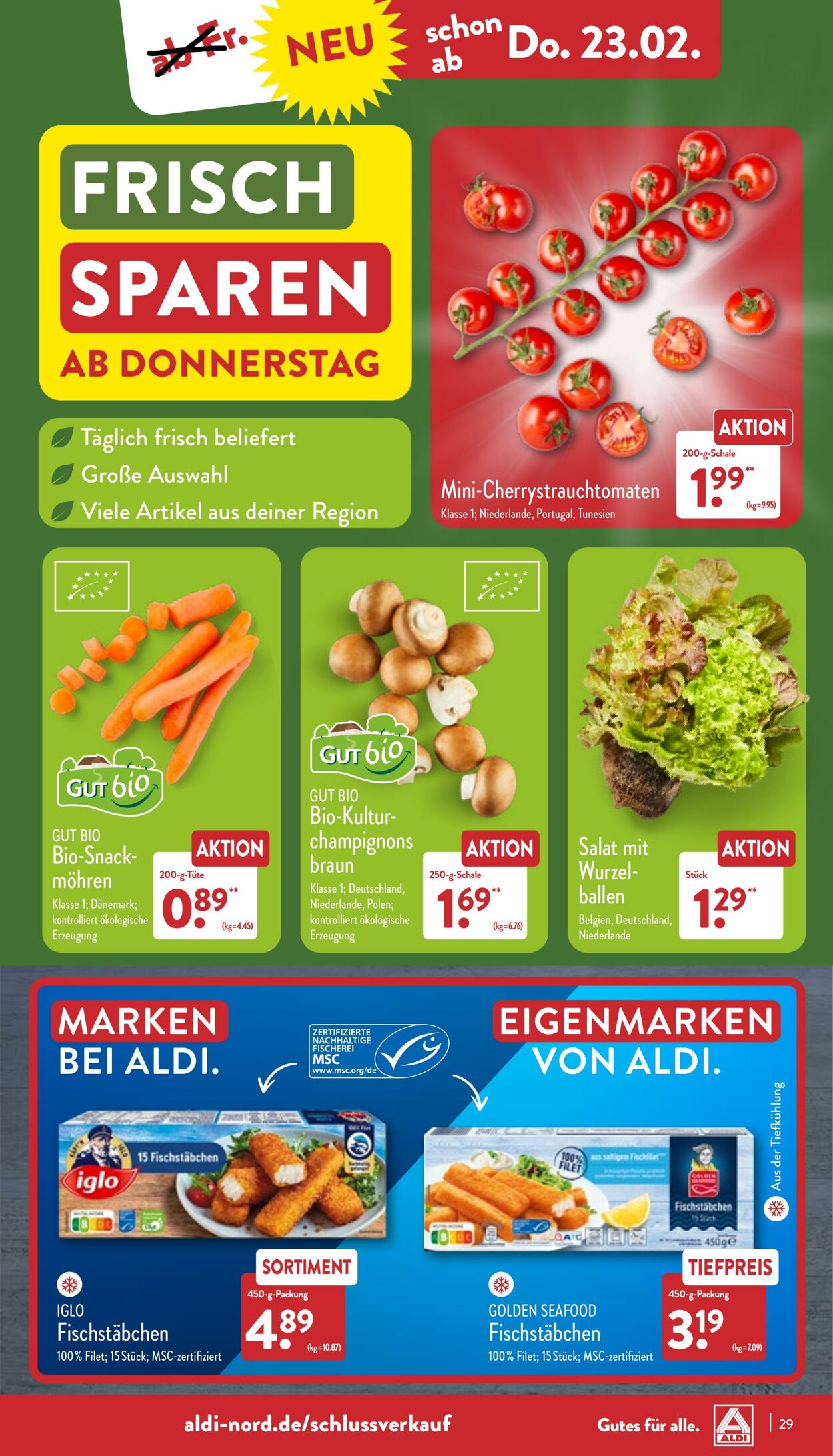 Prospekt Aldi-Nord 20.02.2023 - 25.02.2023