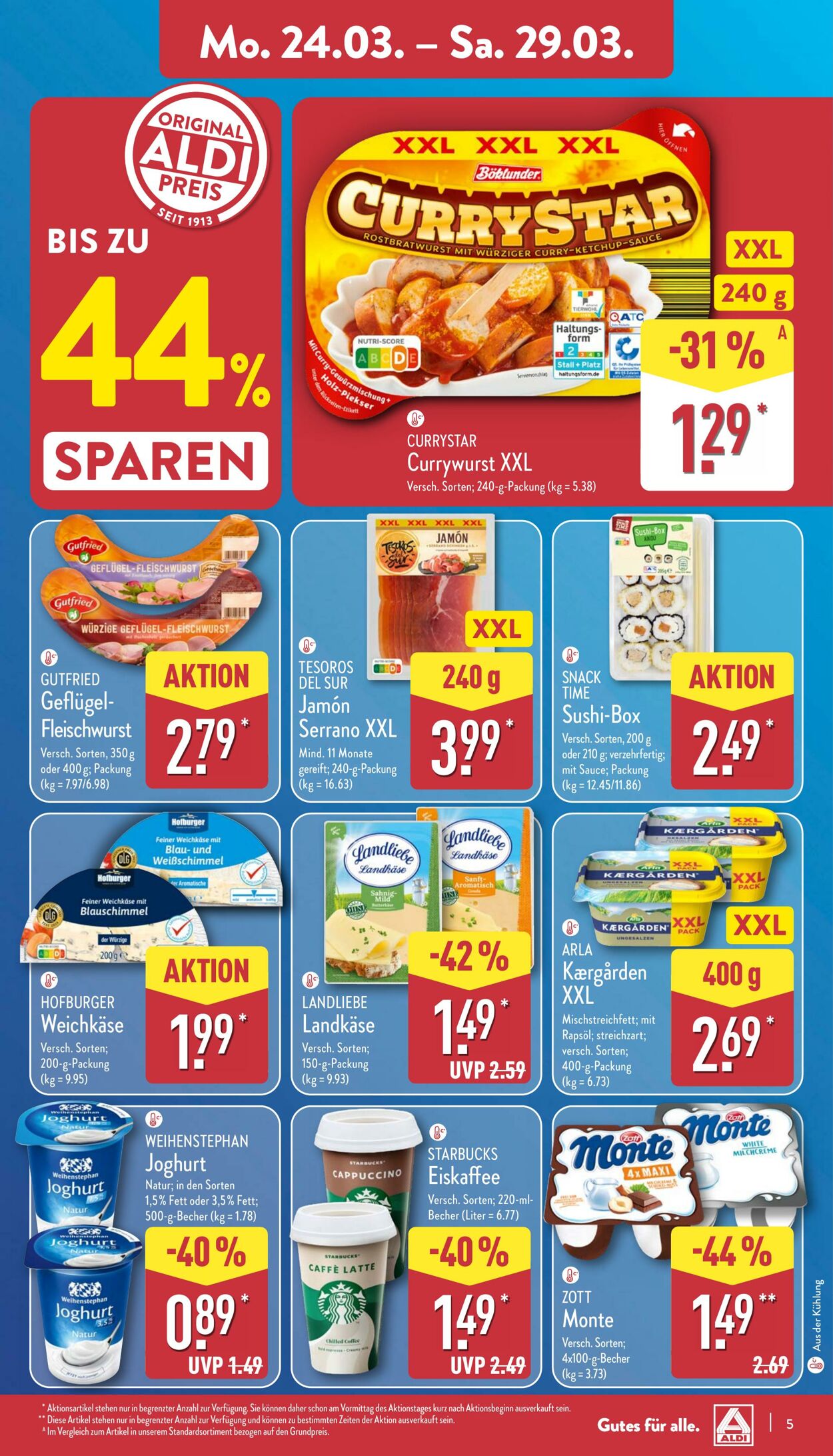 Prospekt Aldi-Nord 17.03.2025 - 22.03.2025