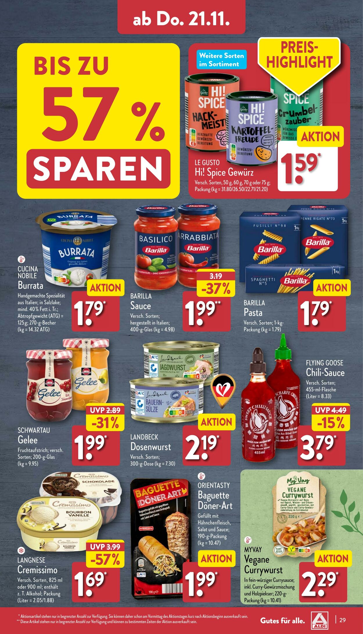 Prospekt Aldi-Nord 11.11.2024 - 16.11.2024