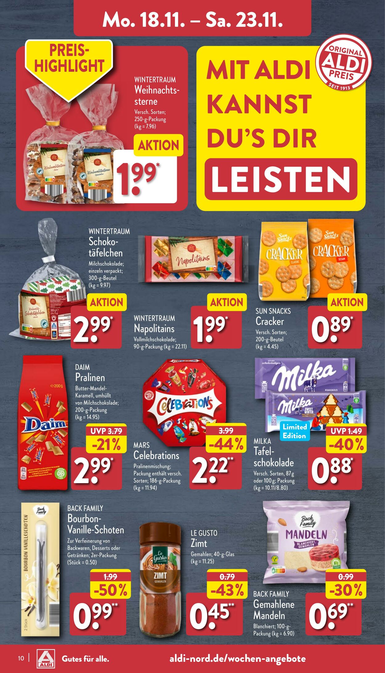 Prospekt Aldi-Nord 11.11.2024 - 16.11.2024