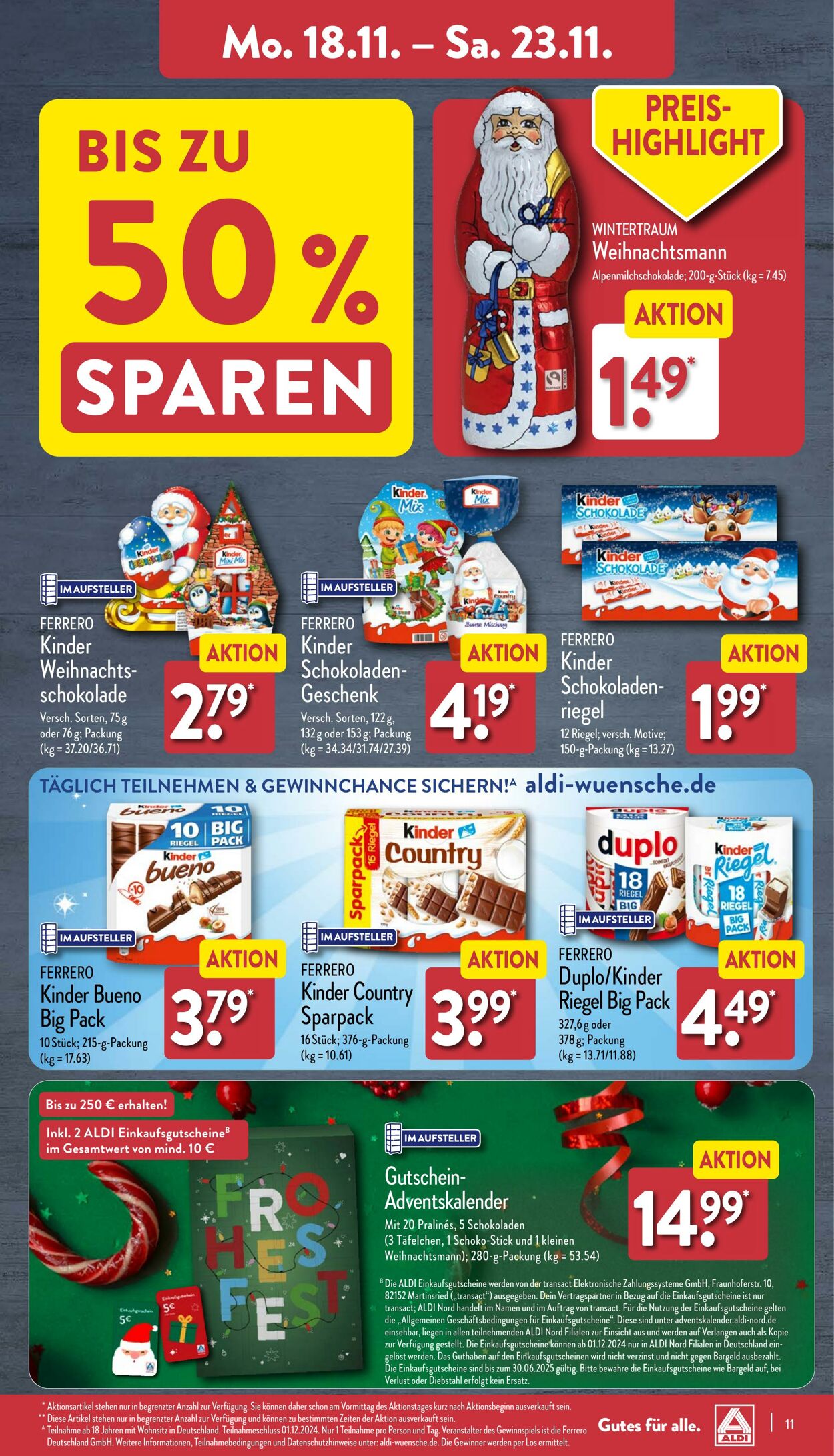 Prospekt Aldi-Nord 11.11.2024 - 16.11.2024