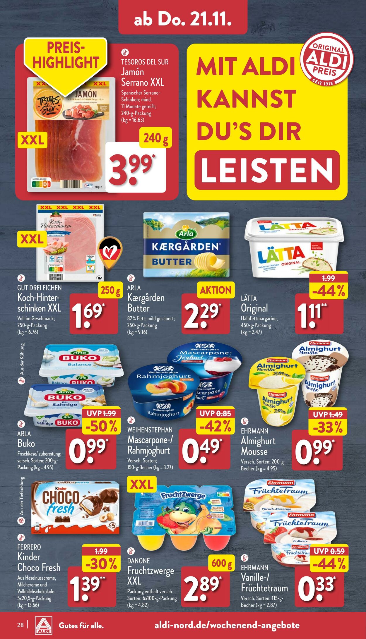 Prospekt Aldi-Nord 11.11.2024 - 16.11.2024