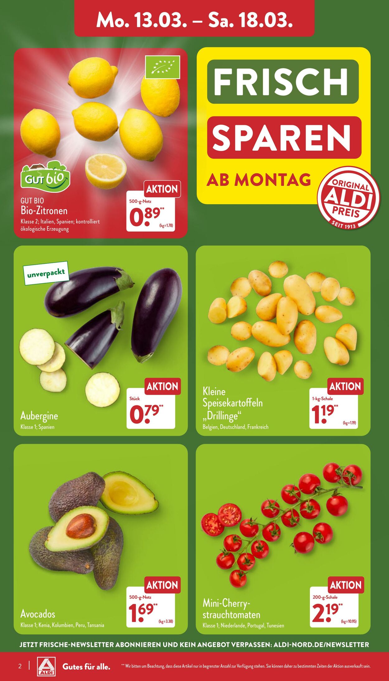 Prospekt Aldi-Nord 13.03.2023 - 18.03.2023