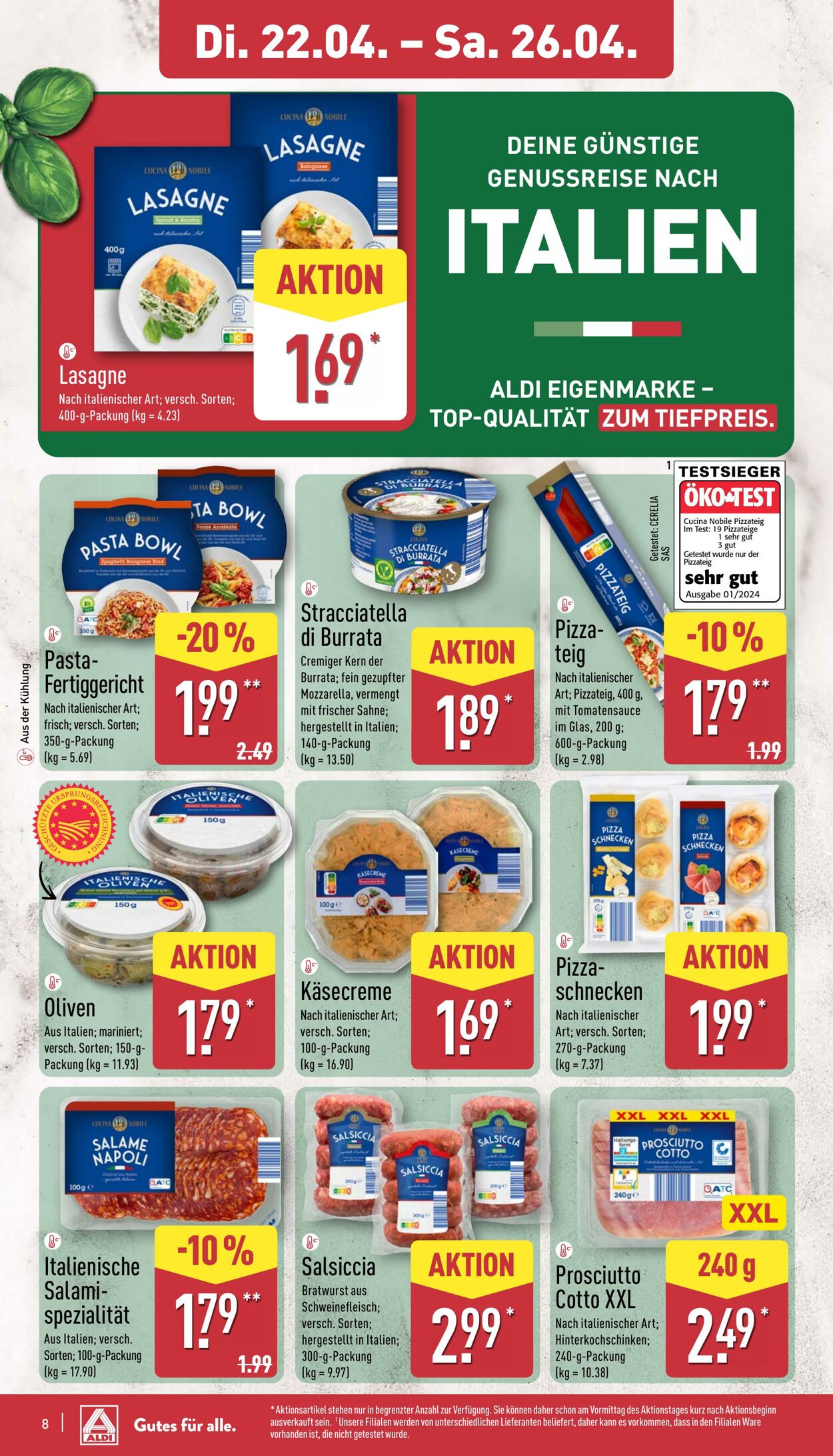 Prospekt Aldi-Nord 14.04.2025 - 19.04.2025