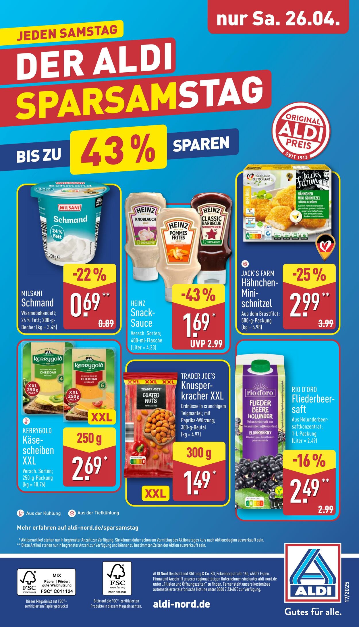 Prospekt Aldi-Nord 14.04.2025 - 19.04.2025