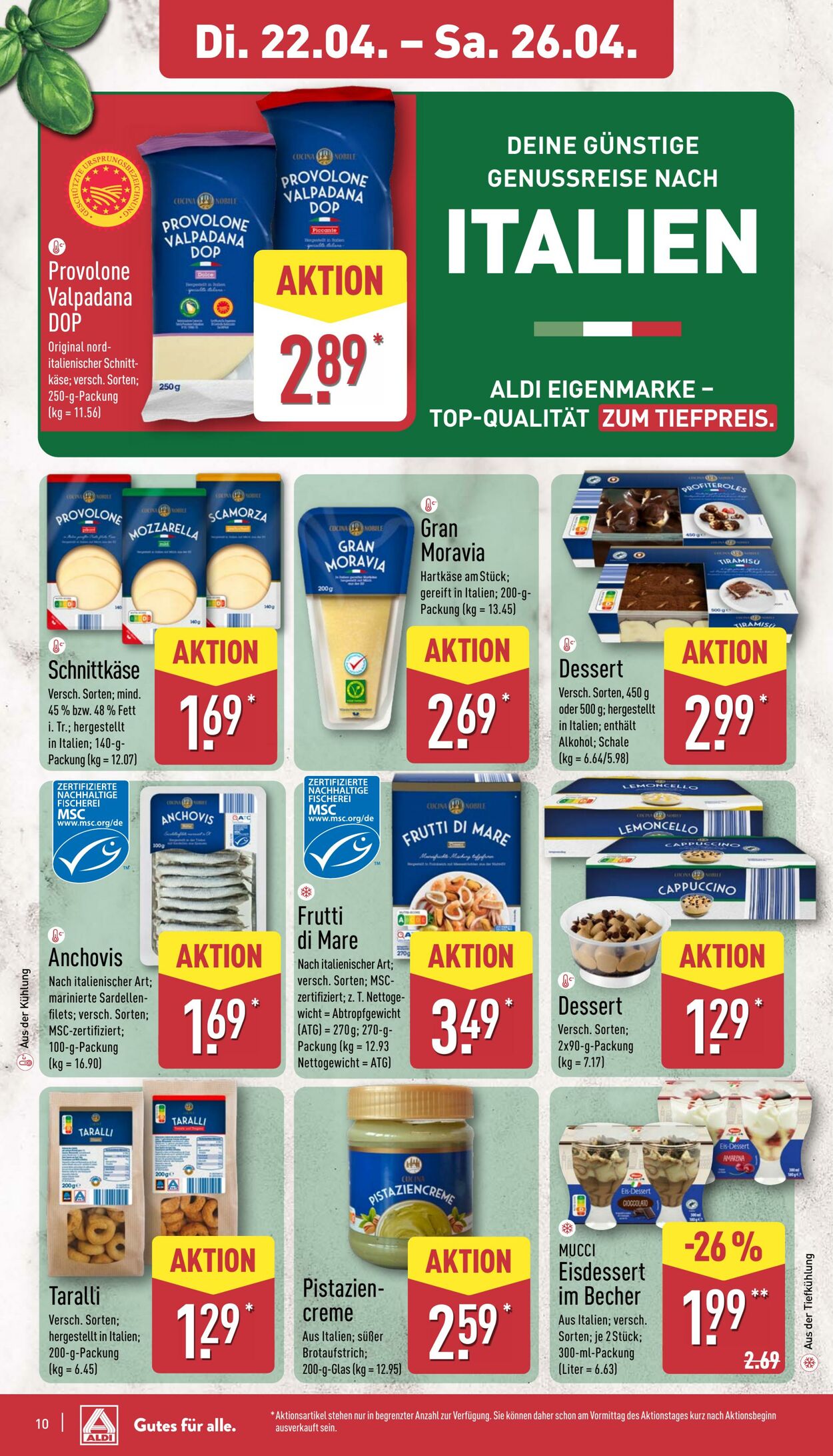 Prospekt Aldi-Nord 14.04.2025 - 19.04.2025