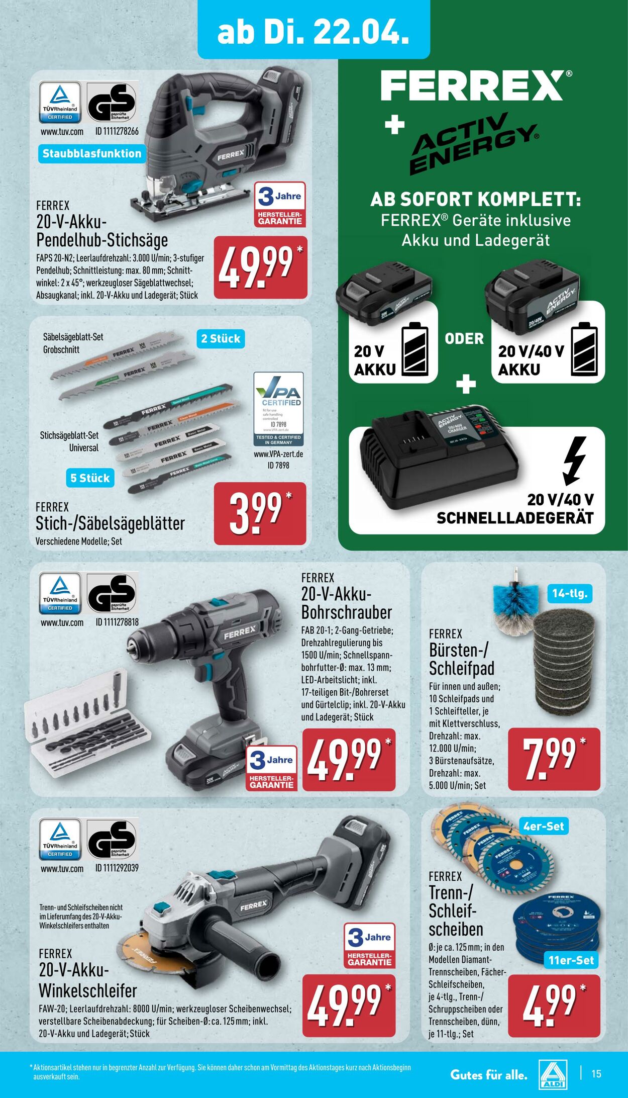 Prospekt Aldi-Nord 14.04.2025 - 19.04.2025