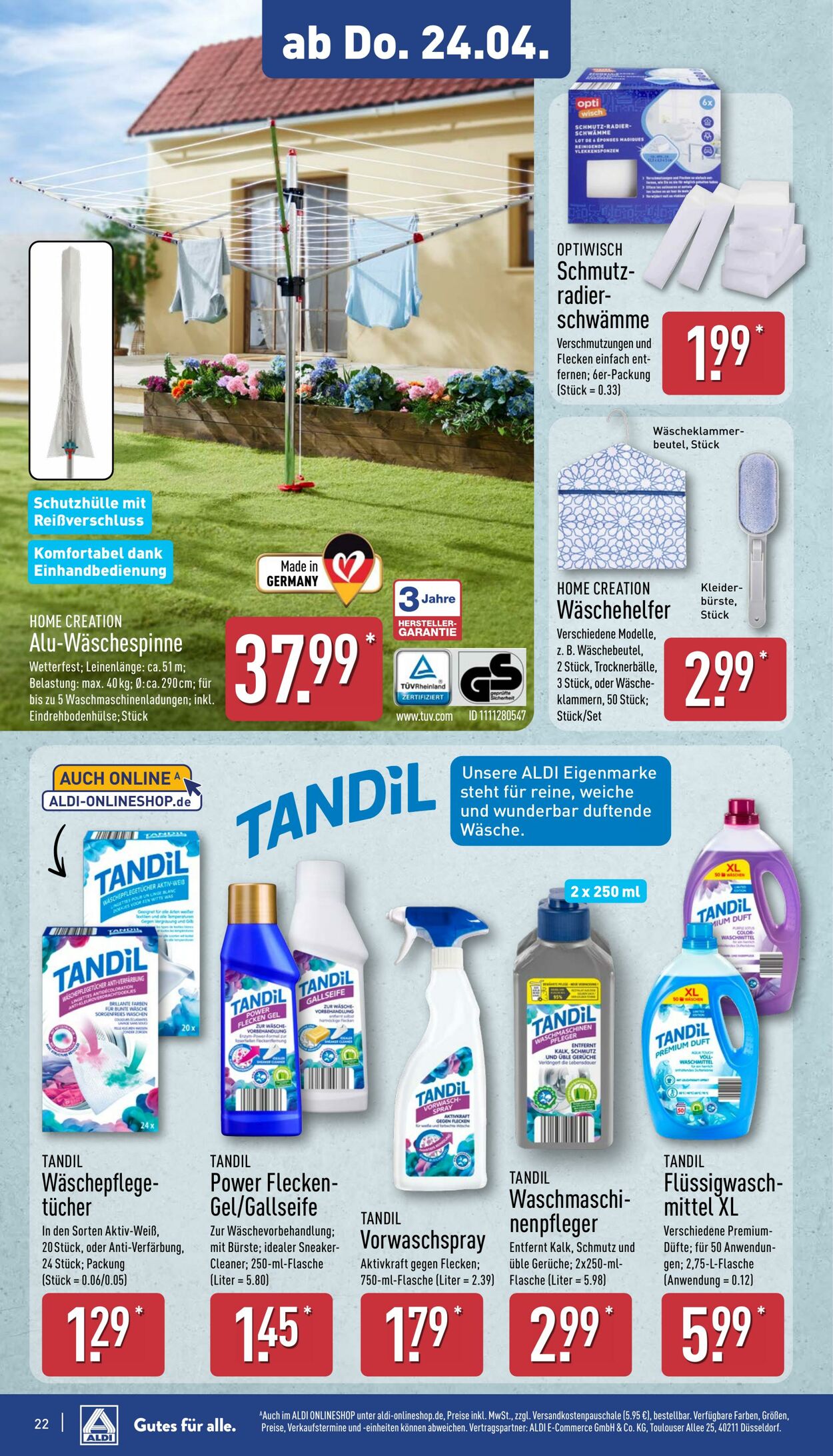 Prospekt Aldi-Nord 14.04.2025 - 19.04.2025