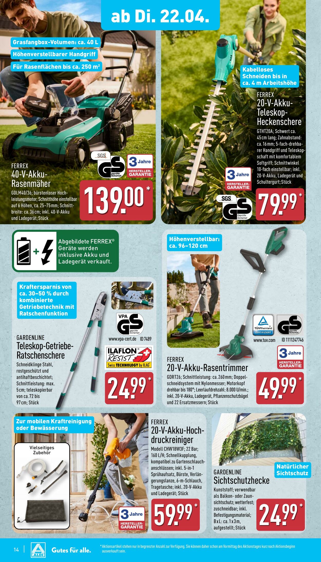 Prospekt Aldi-Nord 14.04.2025 - 19.04.2025