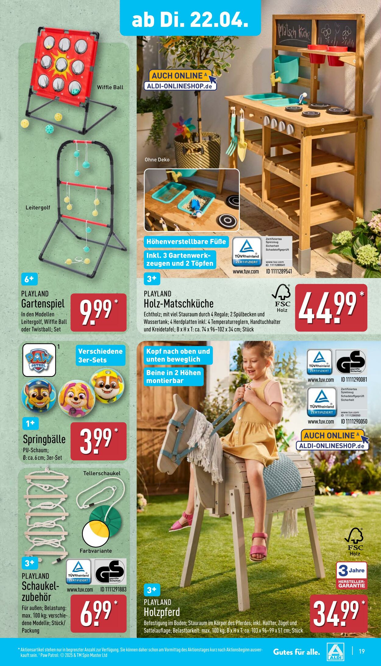 Prospekt Aldi-Nord 14.04.2025 - 19.04.2025