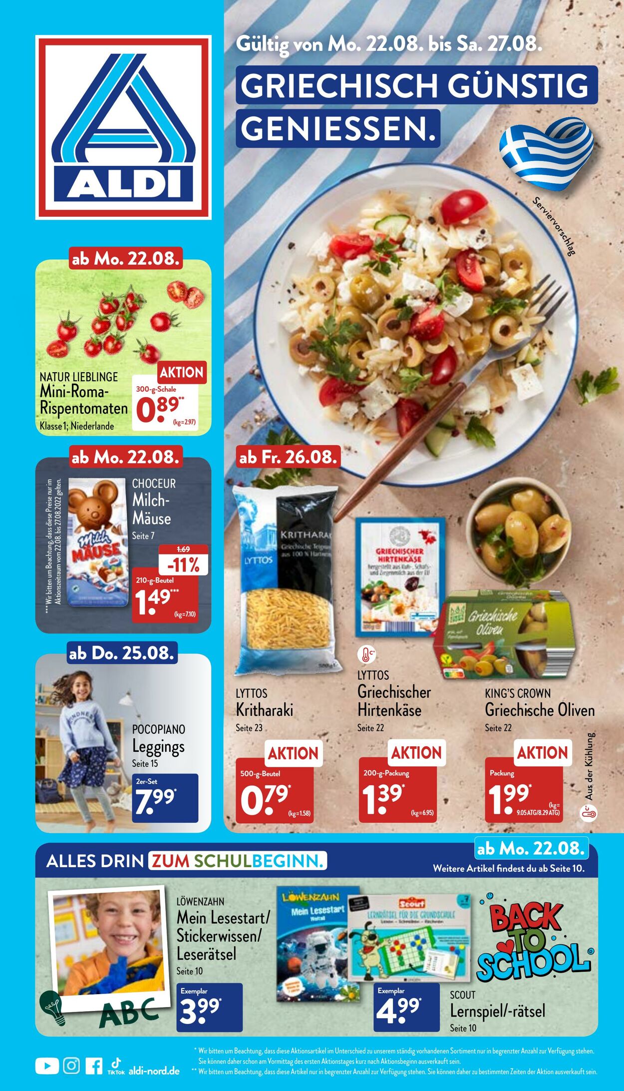 Prospekt Aldi-Nord 22.08.2022 - 27.08.2022