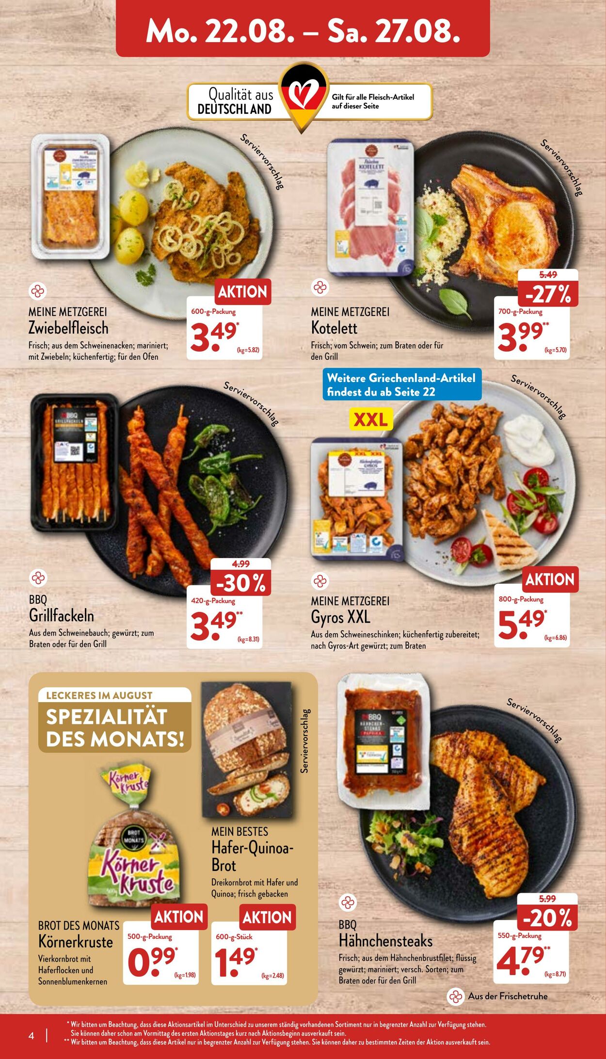 Prospekt Aldi-Nord 22.08.2022 - 27.08.2022