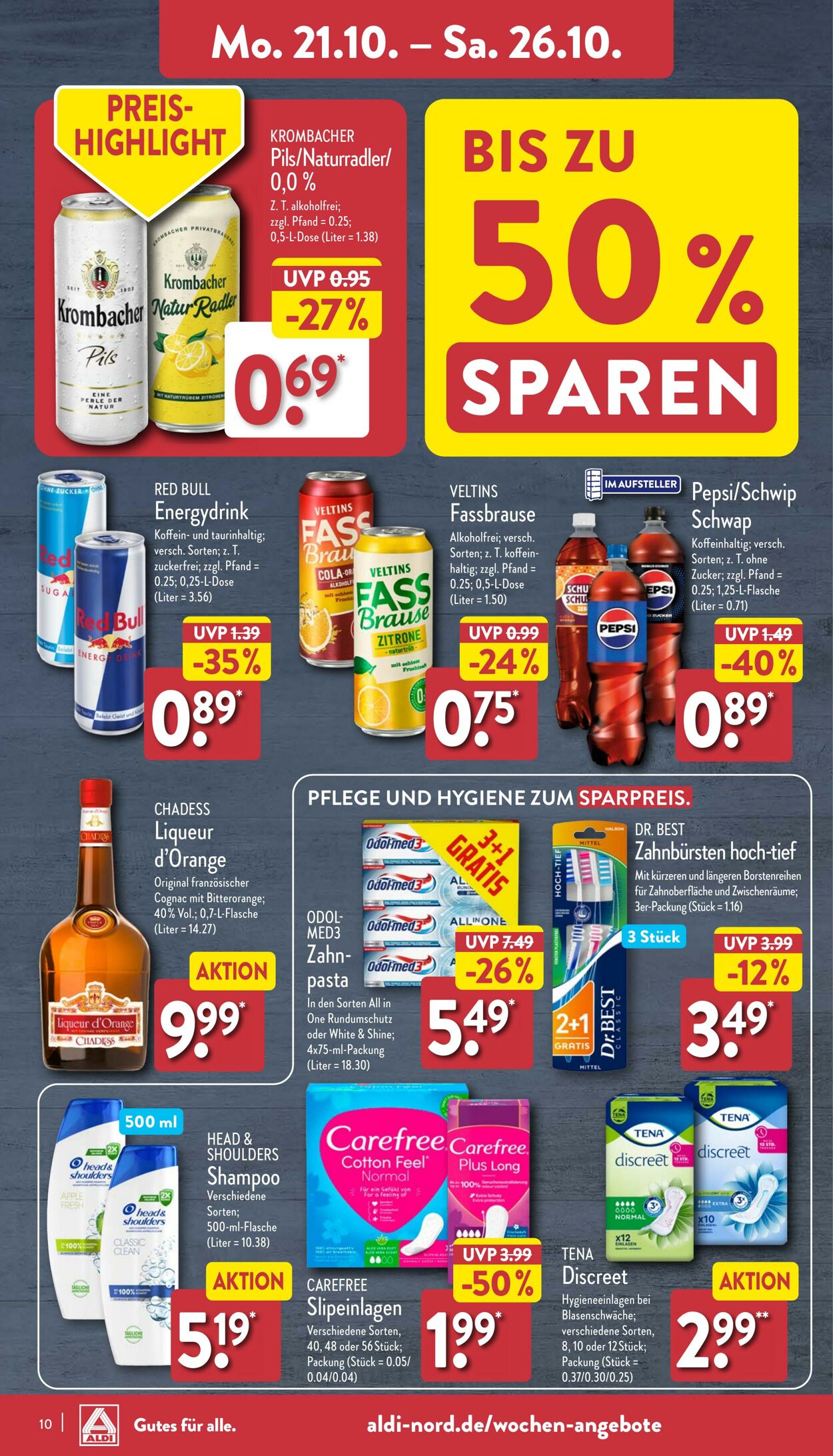 Prospekt Aldi-Nord 21.10.2024 - 26.10.2024