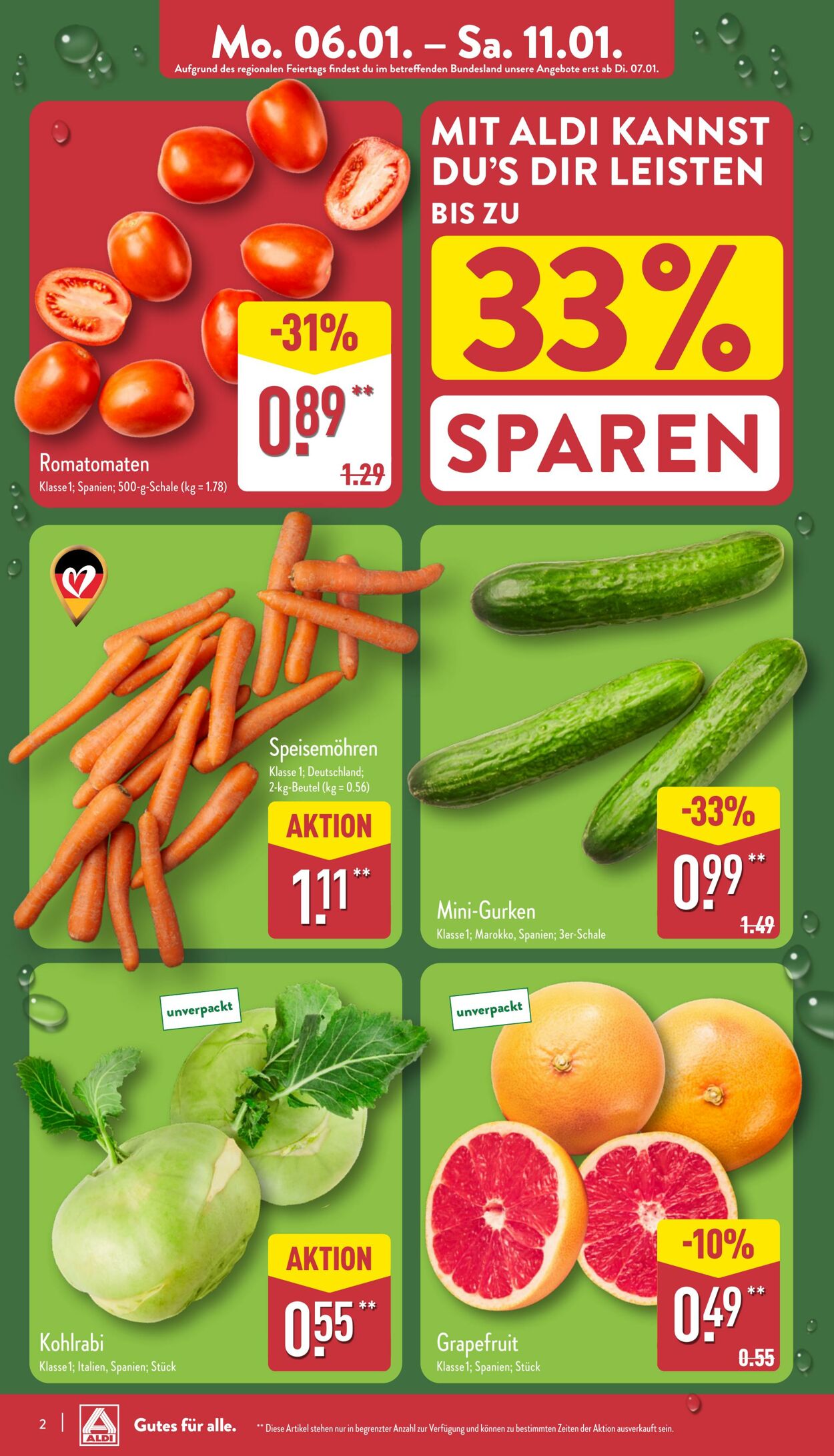 Prospekt Aldi-Nord 06.01.2025 - 11.01.2025