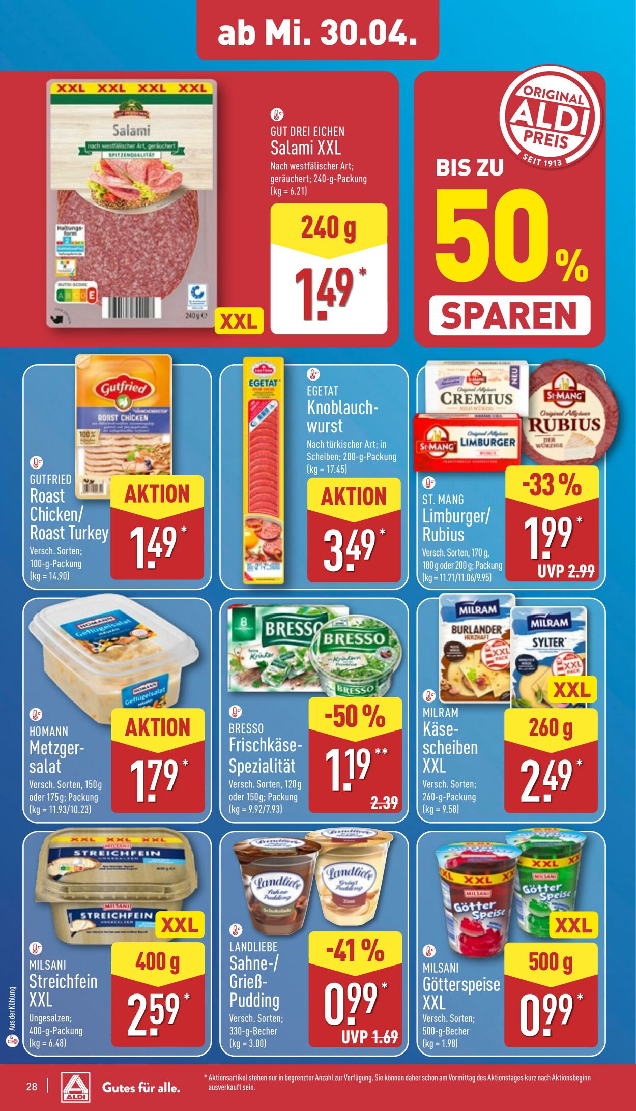 Prospekt Aldi-Nord 21.04.2025 - 26.04.2025