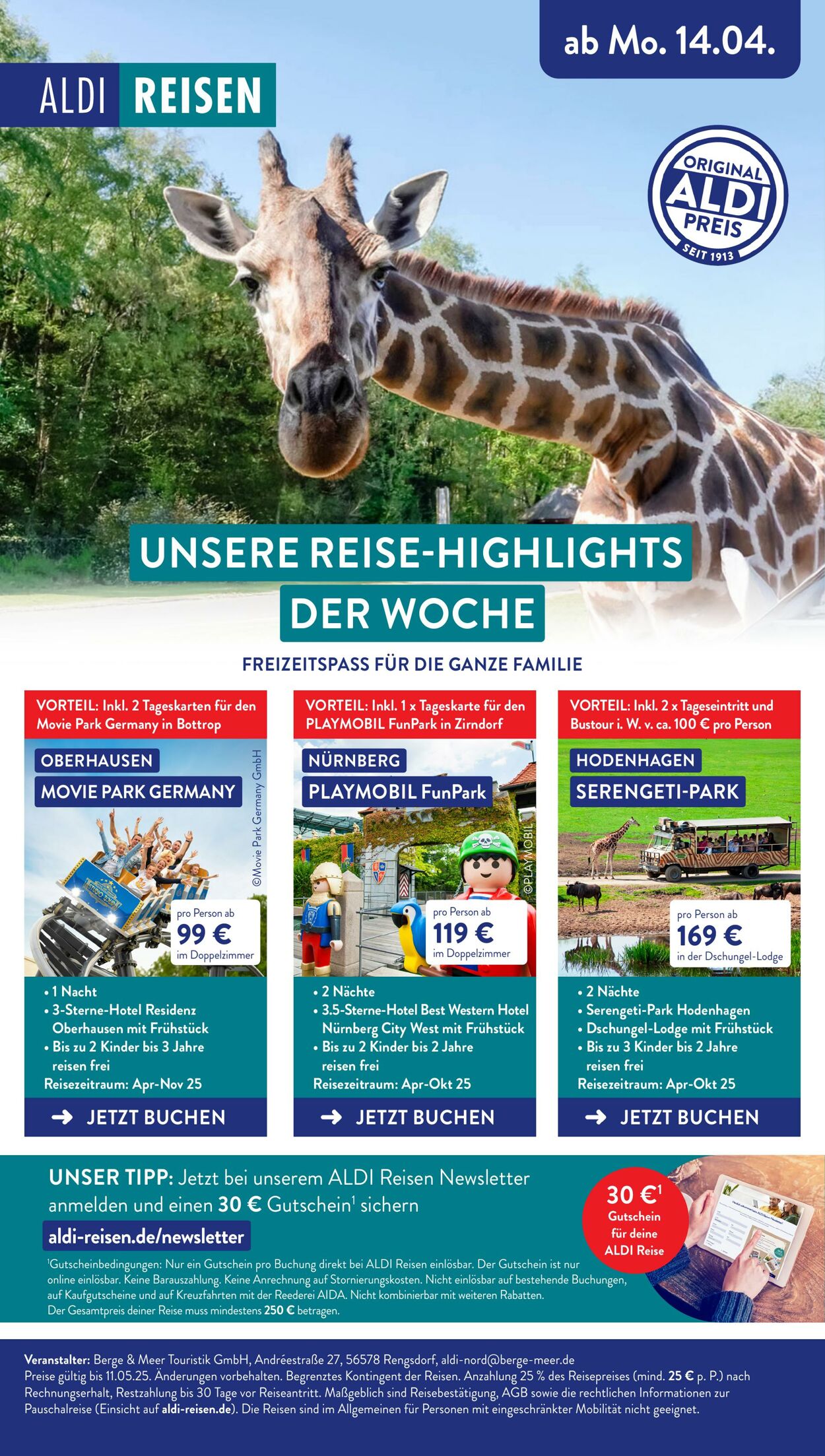 Prospekt Aldi-Nord 21.04.2025 - 26.04.2025