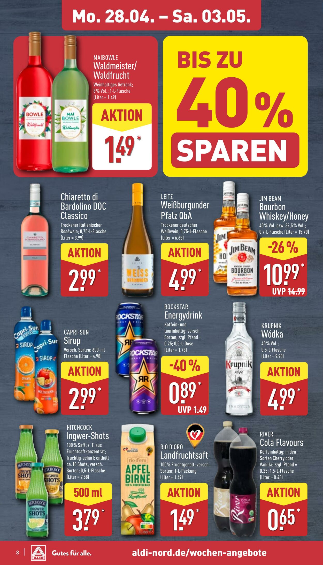 Prospekt Aldi-Nord 21.04.2025 - 26.04.2025