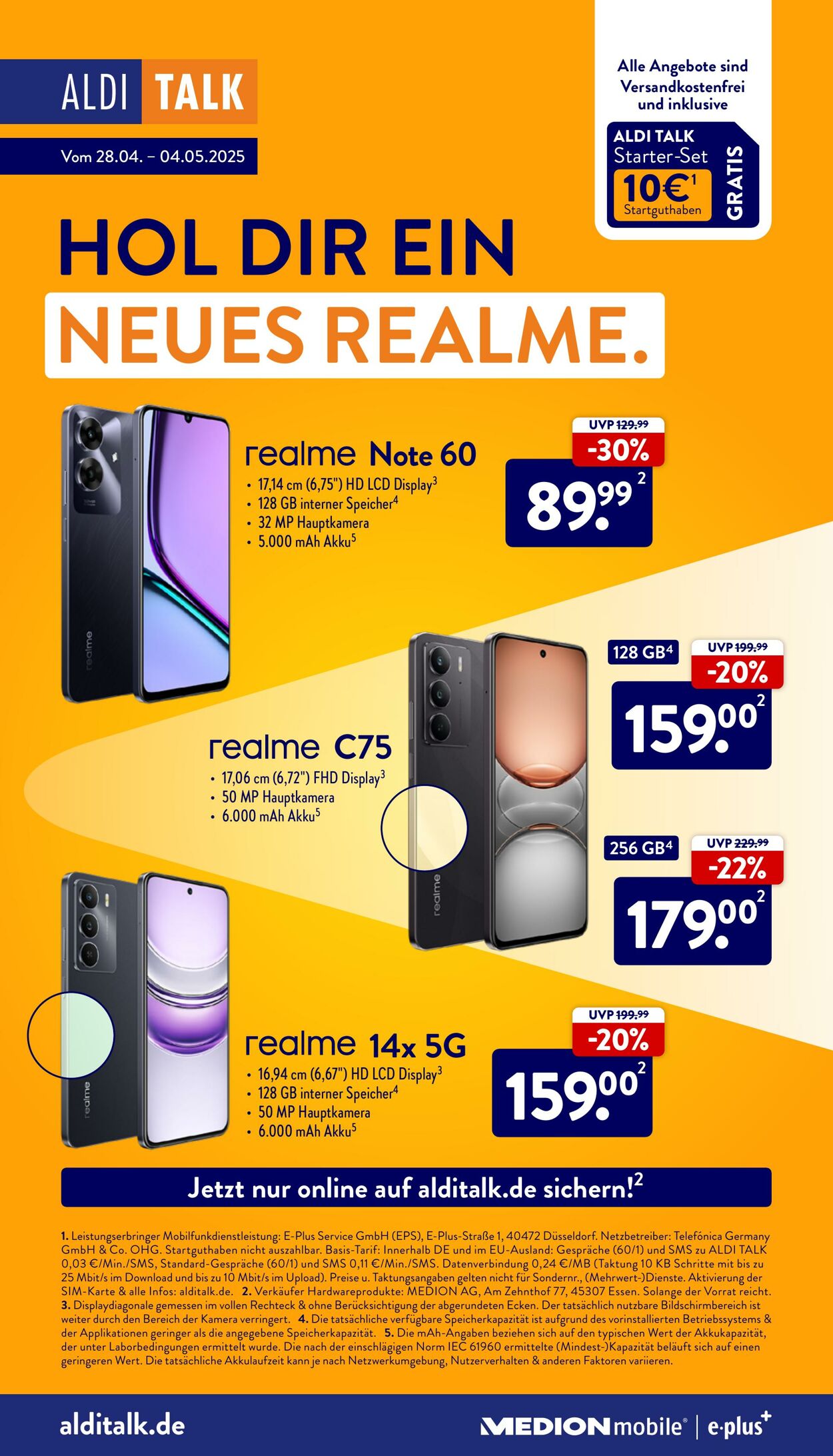 Prospekt Aldi-Nord 21.04.2025 - 26.04.2025