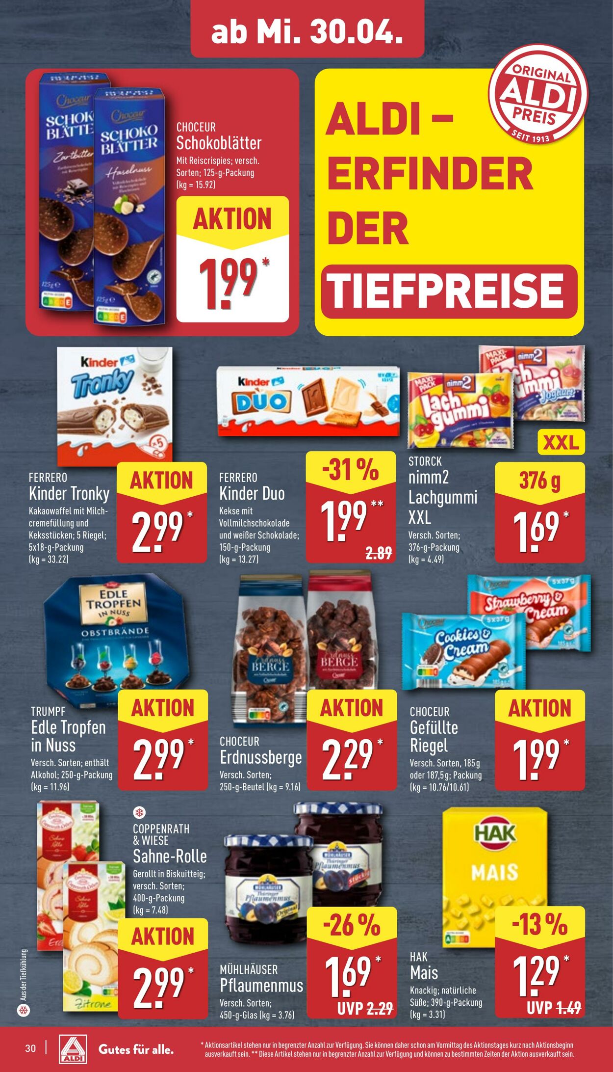Prospekt Aldi-Nord 21.04.2025 - 26.04.2025