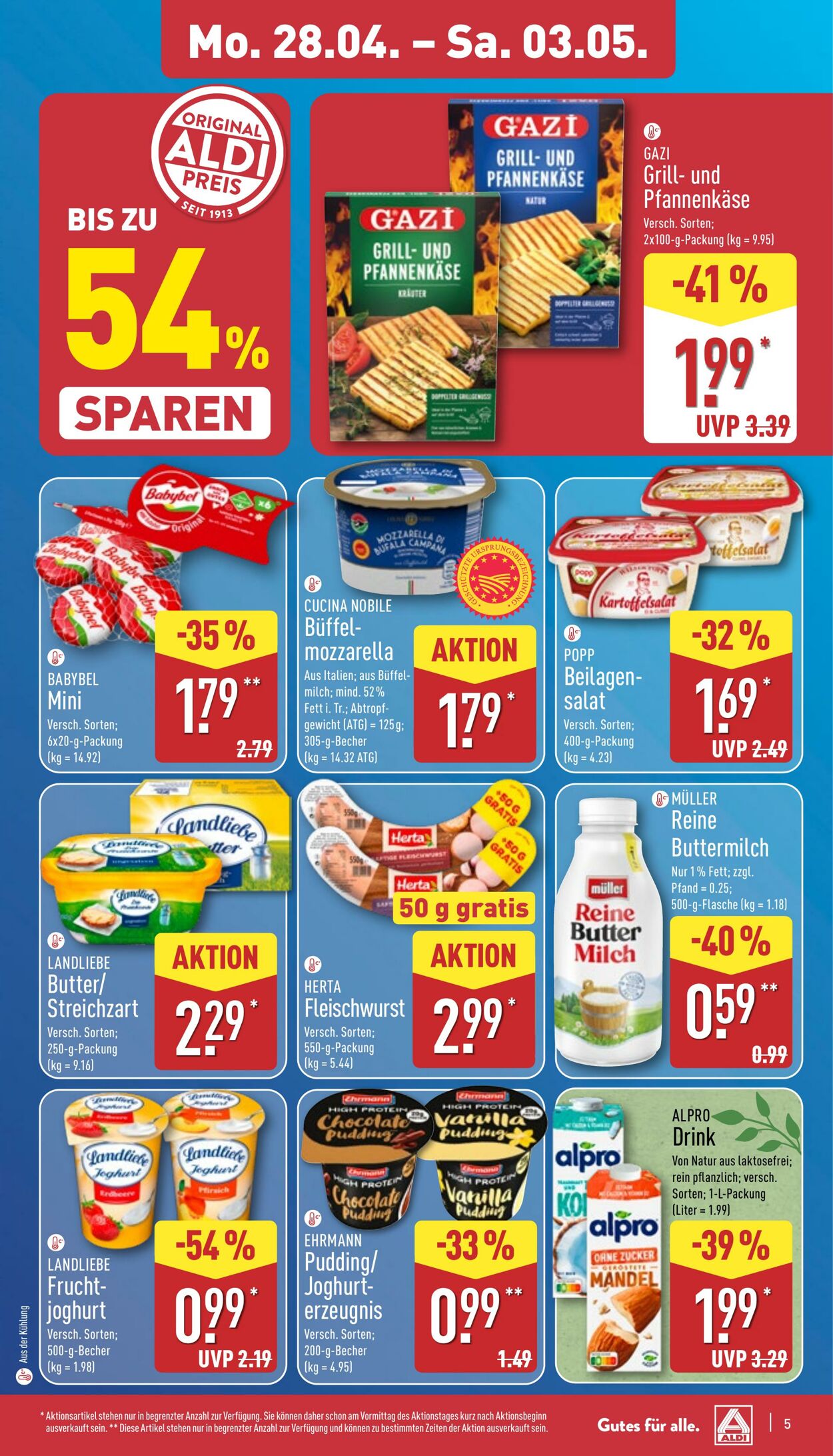 Prospekt Aldi-Nord 21.04.2025 - 26.04.2025