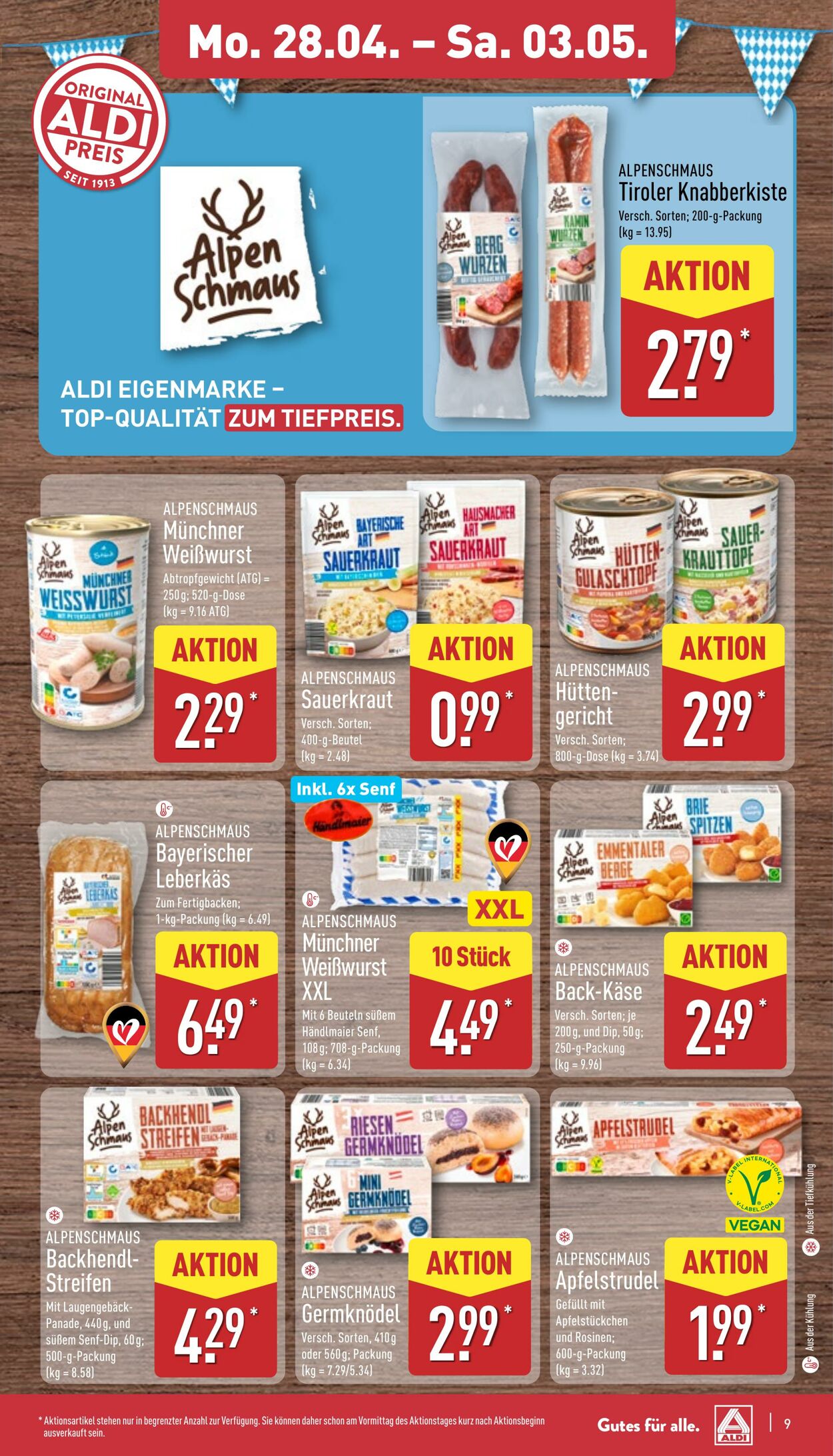 Prospekt Aldi-Nord 21.04.2025 - 26.04.2025