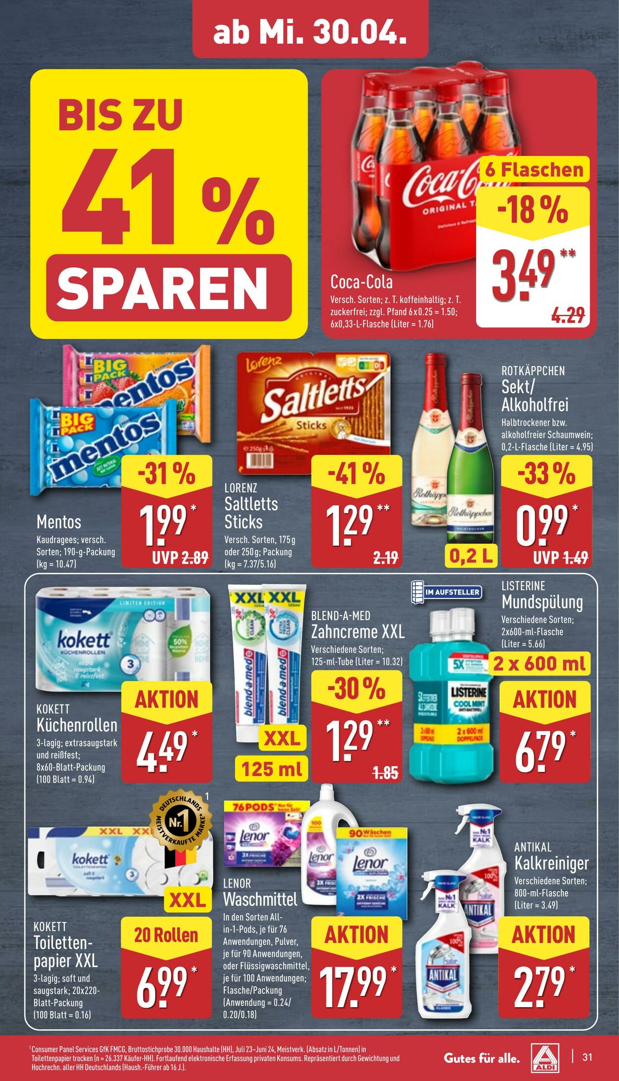 Prospekt Aldi-Nord 21.04.2025 - 26.04.2025