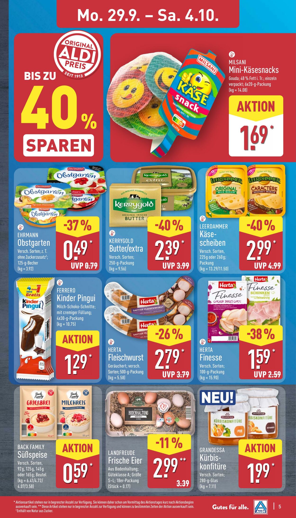 Prospekt Aldi-Nord 22.09.2025 - 27.09.2025