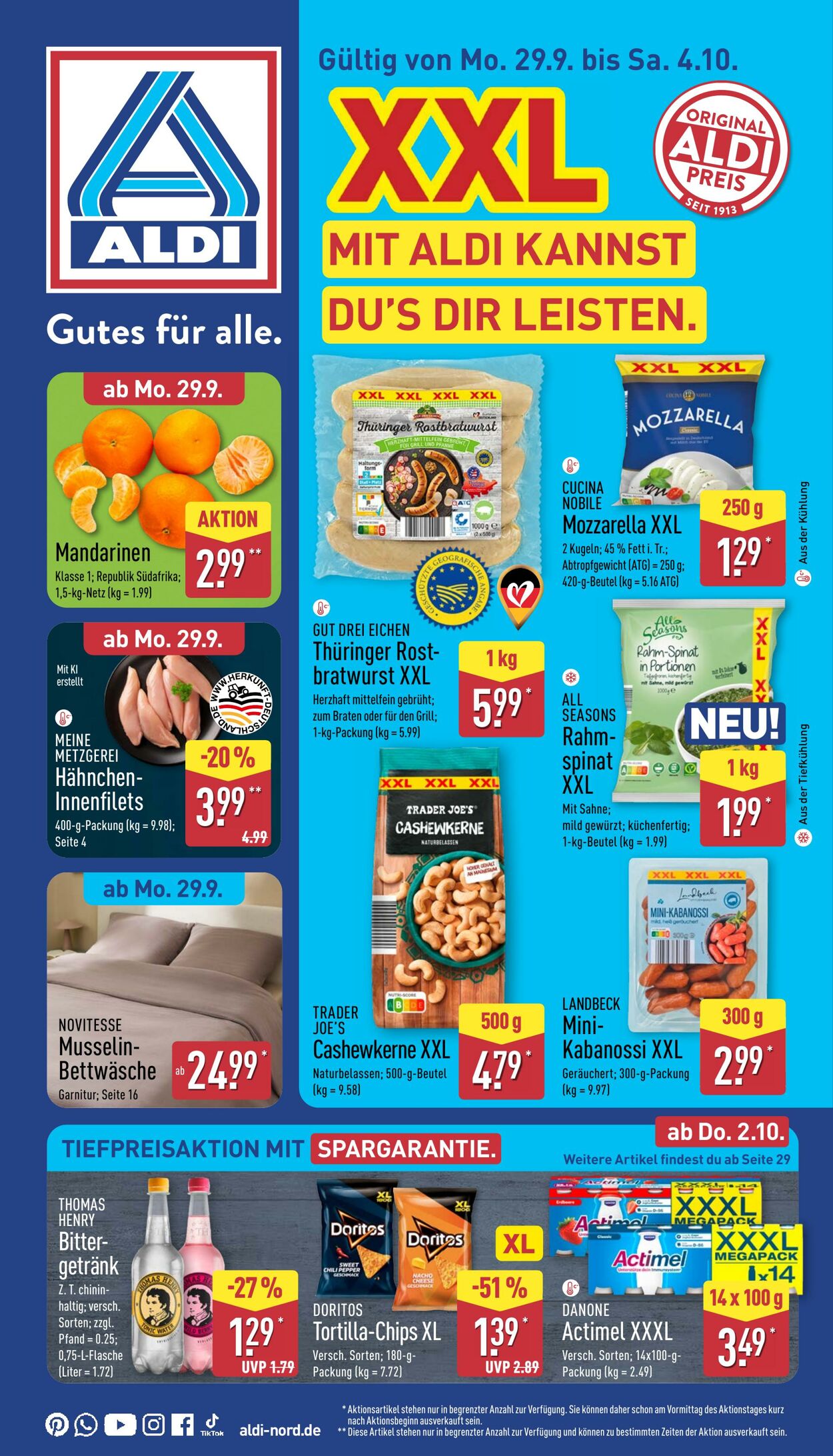 Prospekt Aldi-Nord 22.09.2025 - 27.09.2025