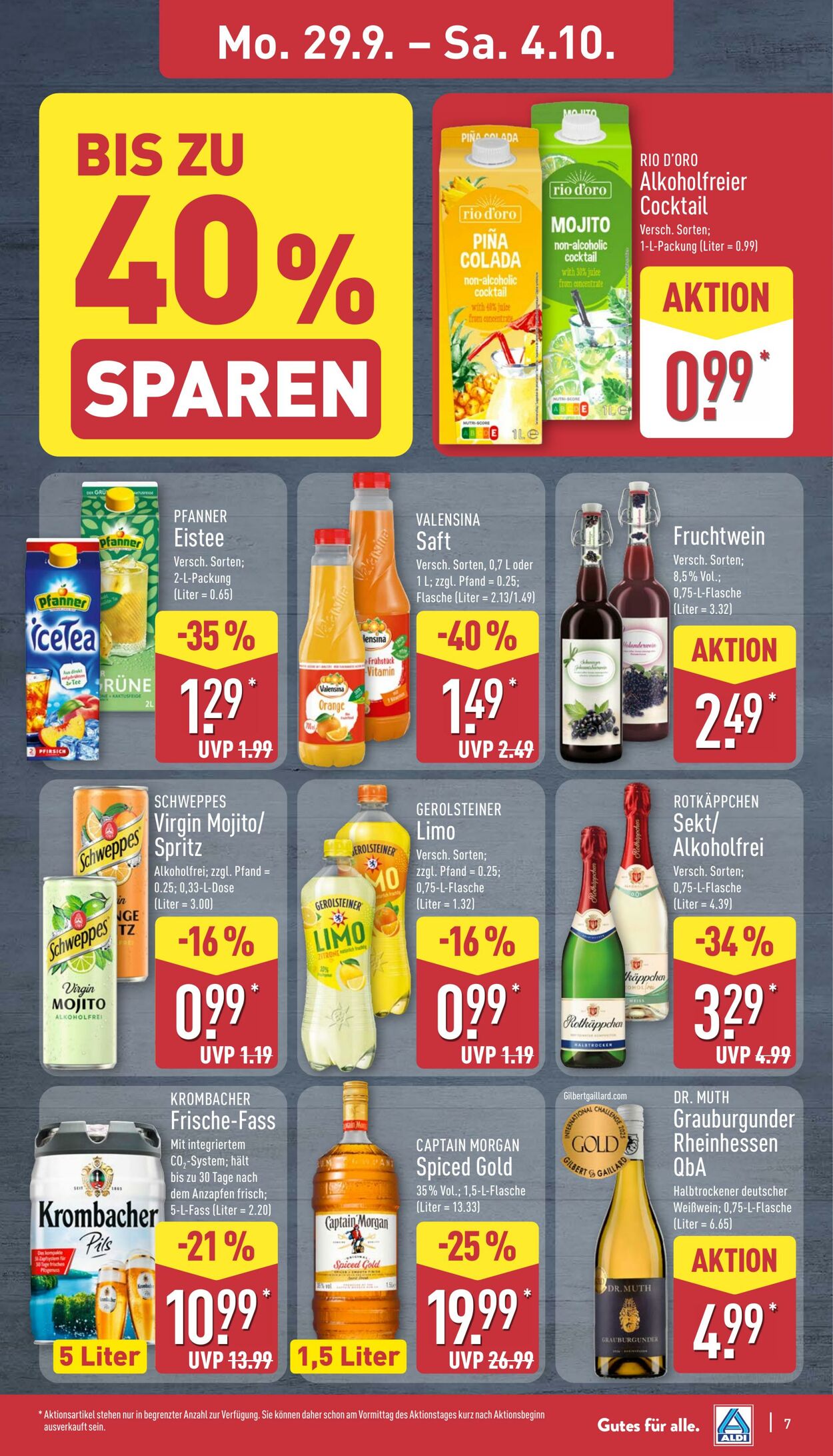 Prospekt Aldi-Nord 22.09.2025 - 27.09.2025