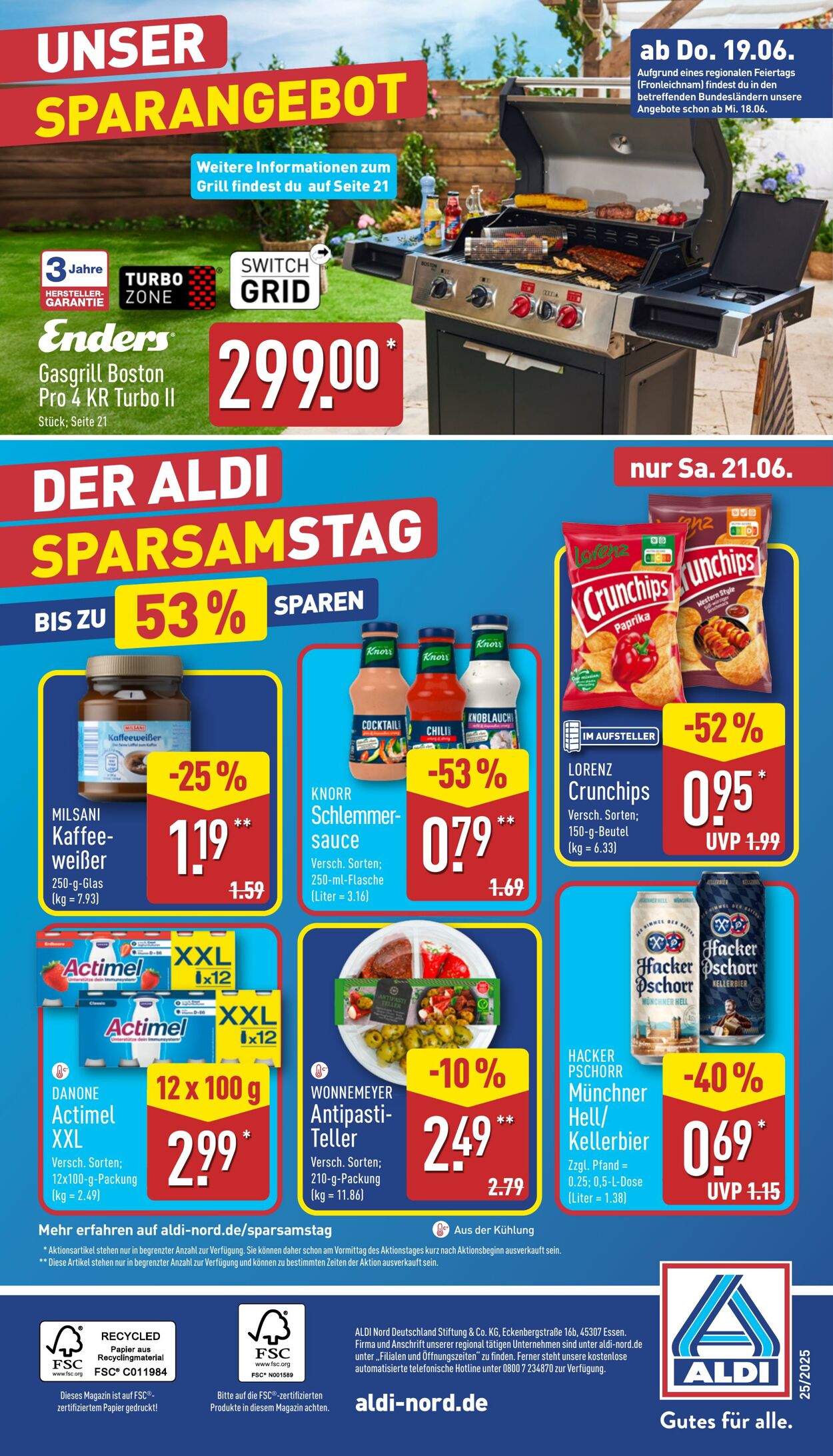 Prospekt Aldi-Nord 09.06.2025 - 14.06.2025