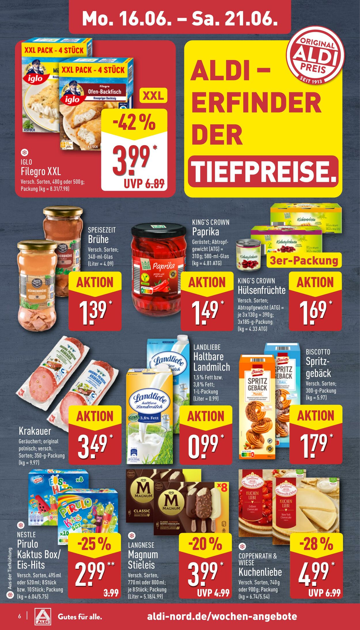 Prospekt Aldi-Nord 09.06.2025 - 14.06.2025