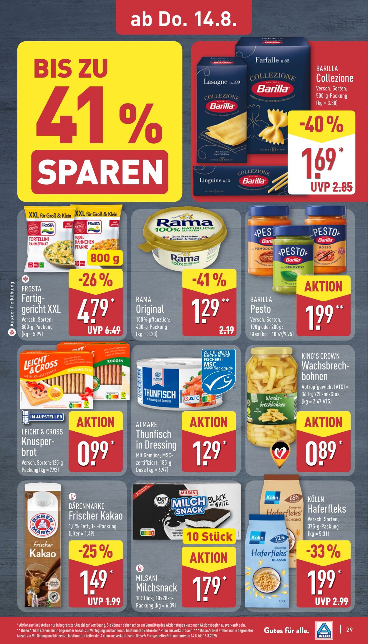 Prospekt Aldi-Nord 11.08.2025 - 16.08.2025