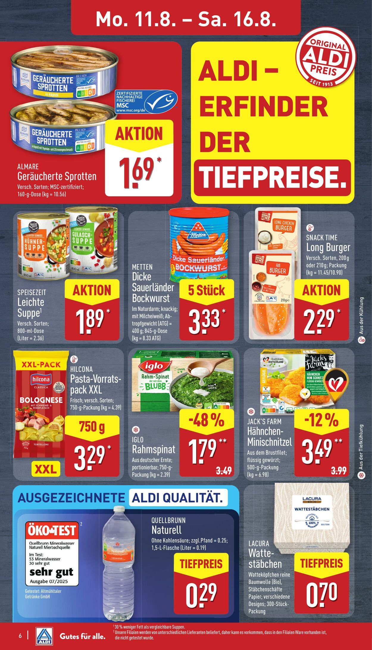 Prospekt Aldi-Nord 11.08.2025 - 16.08.2025
