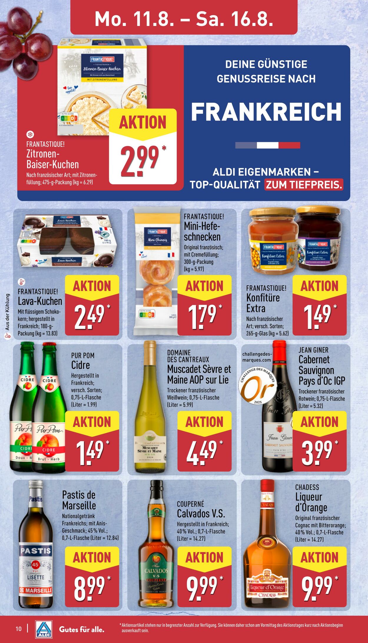 Prospekt Aldi-Nord 11.08.2025 - 16.08.2025